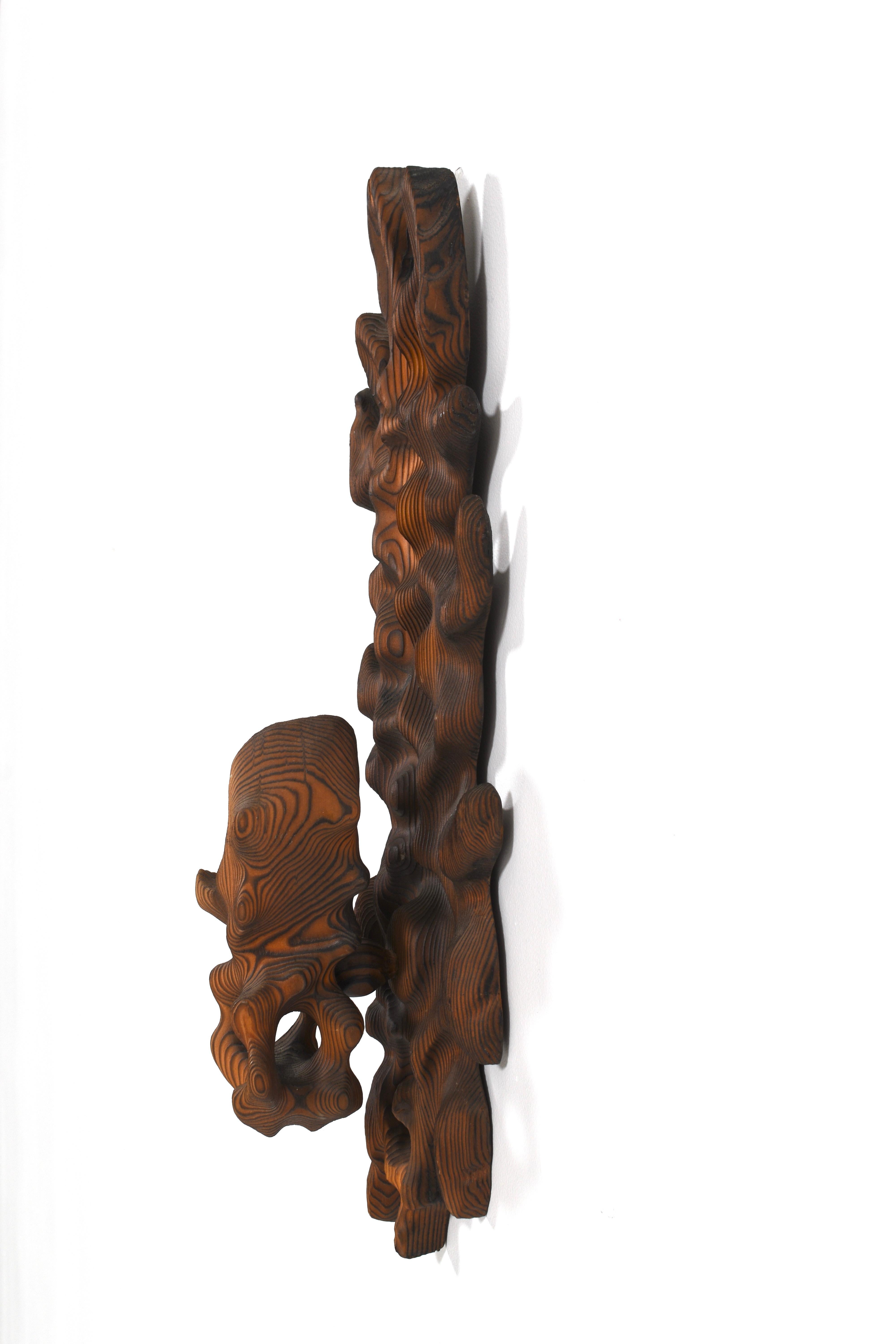 Brutalistischer Wandkerzenständer von Erkki Hovi für Finn Atelier Oy, Finnland, 1970er Jahre (Ende des 20. Jahrhunderts) im Angebot