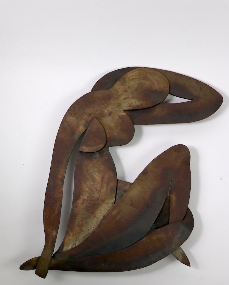 Brutalist Wall Hanging Sculpture after Matisse In Good Condition In New York, NY