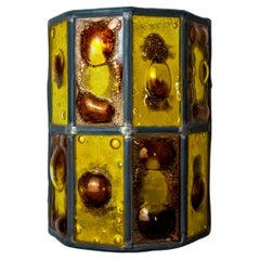 Brutalist wall lamp by Felipe Derflingher for Feders, blown glass, 1960, Mexico