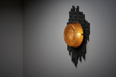 Lampada da parete brutalista di Marcello Fantoni, Italia