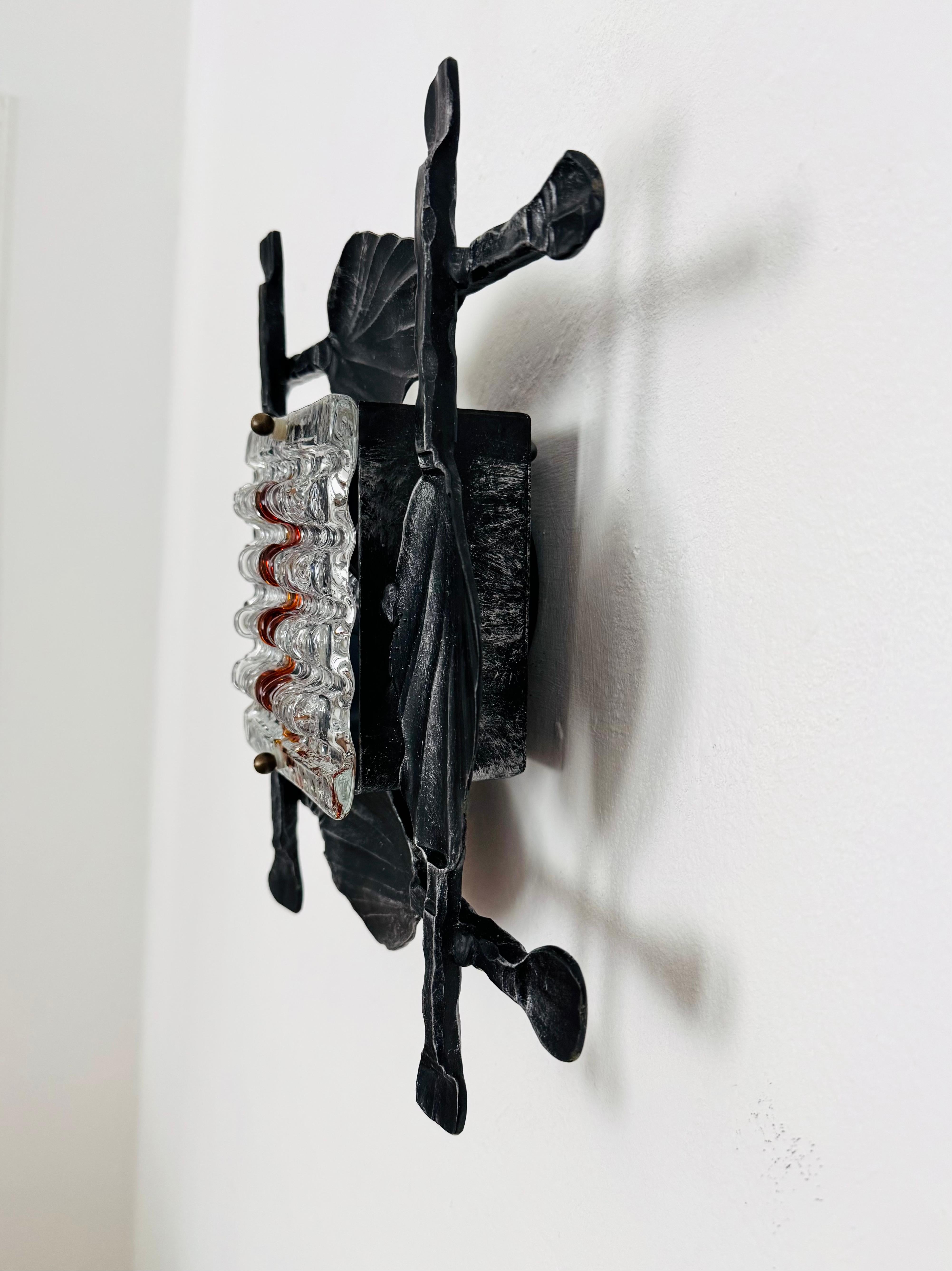 Brutalist Wall Lamp by Tom Ahlström and Hans Ehrich In Good Condition For Sale In München, DE