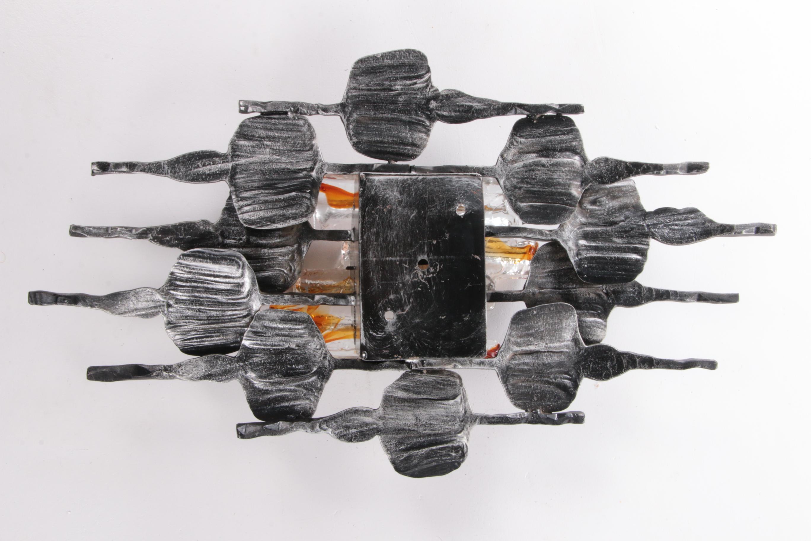 Brutalist Wall Lamp by Tom Ahlstrom & Hans Ehrlich, Sweden, 1960s 5