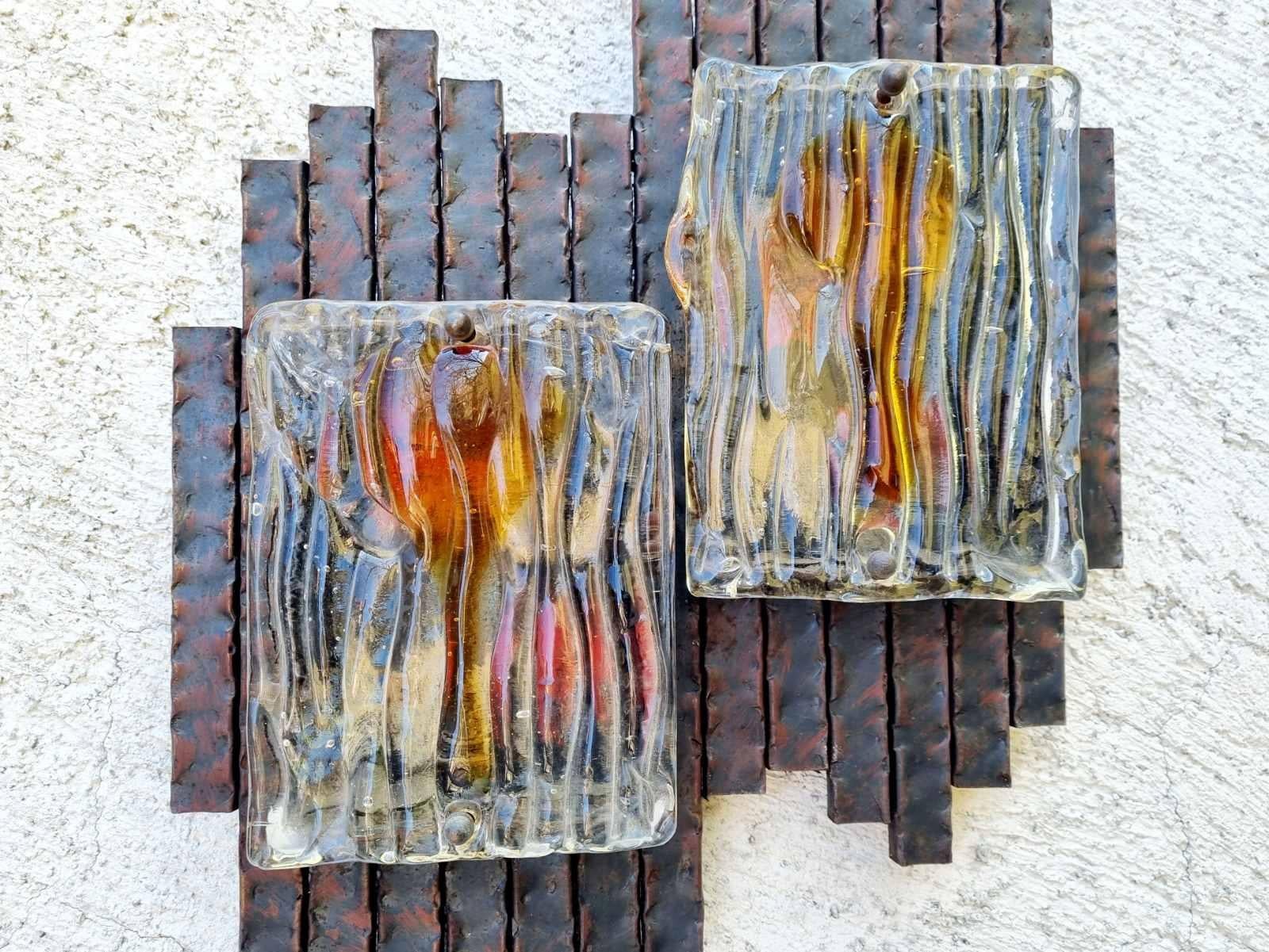 Brutalist Wall Lamp Designed by Adriano Poli for Poliarte, Italy 60s For Sale 9