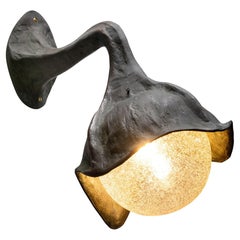 Brutalist Wall Lamp in Bronze, Europe 20th Century