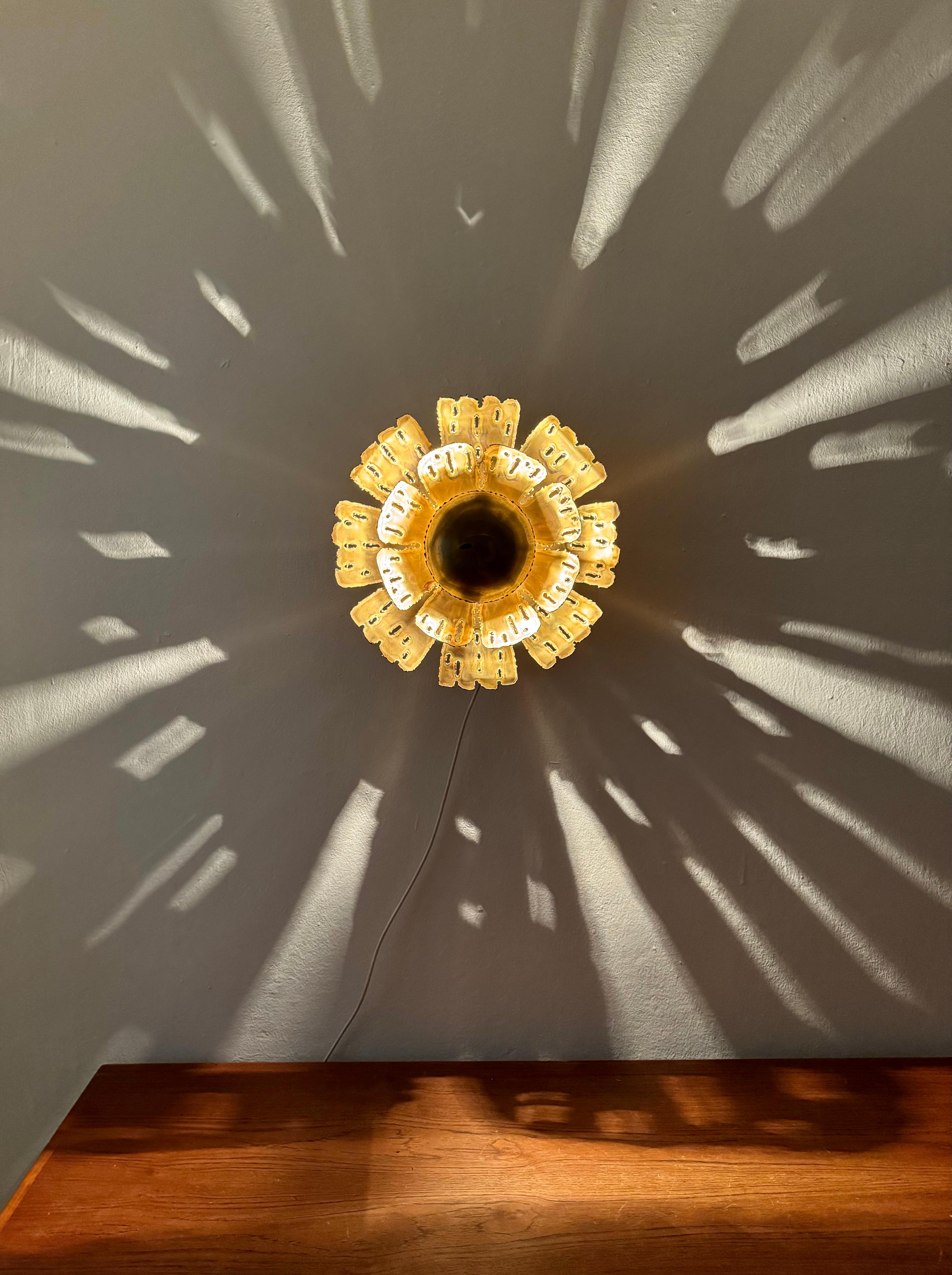 Brutalist Wall Lamp or Flush Light by Svend Aage Holm Sörensen For Sale 3