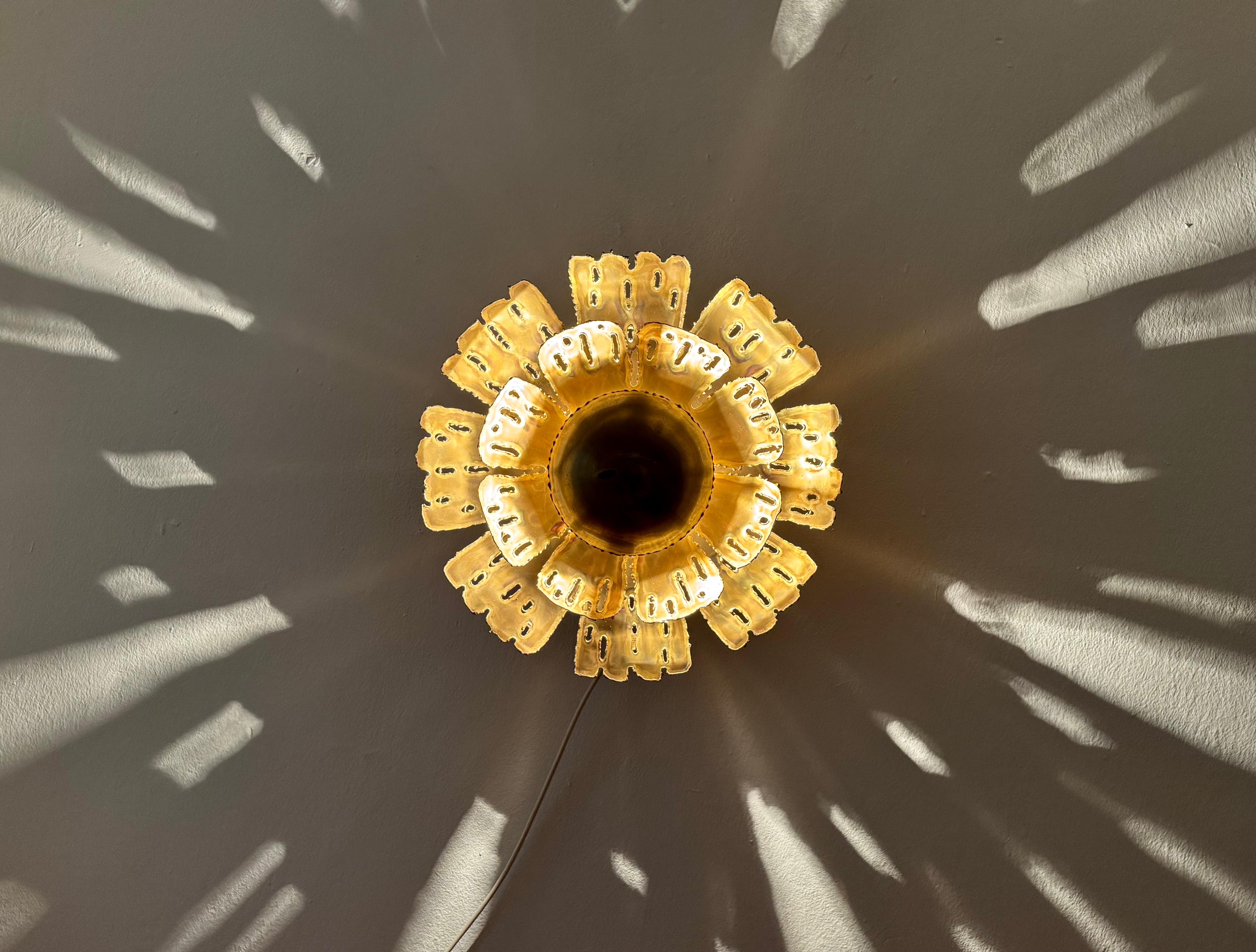 Brutalist Wall Lamp or Flush Light by Svend Aage Holm Sörensen For Sale 4