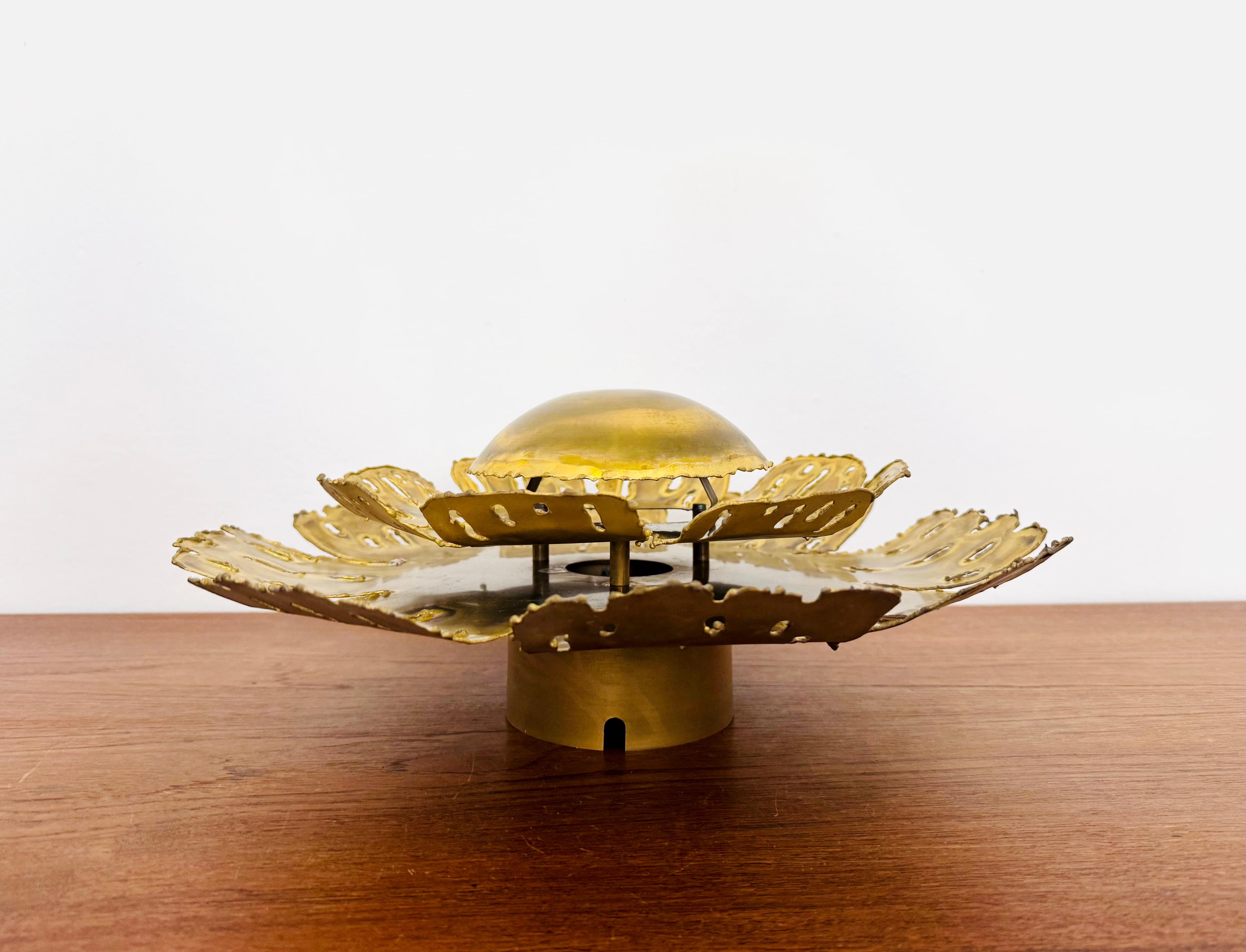 Brutalist Wall Lamp or Flush Light by Svend Aage Holm Sörensen For Sale 6