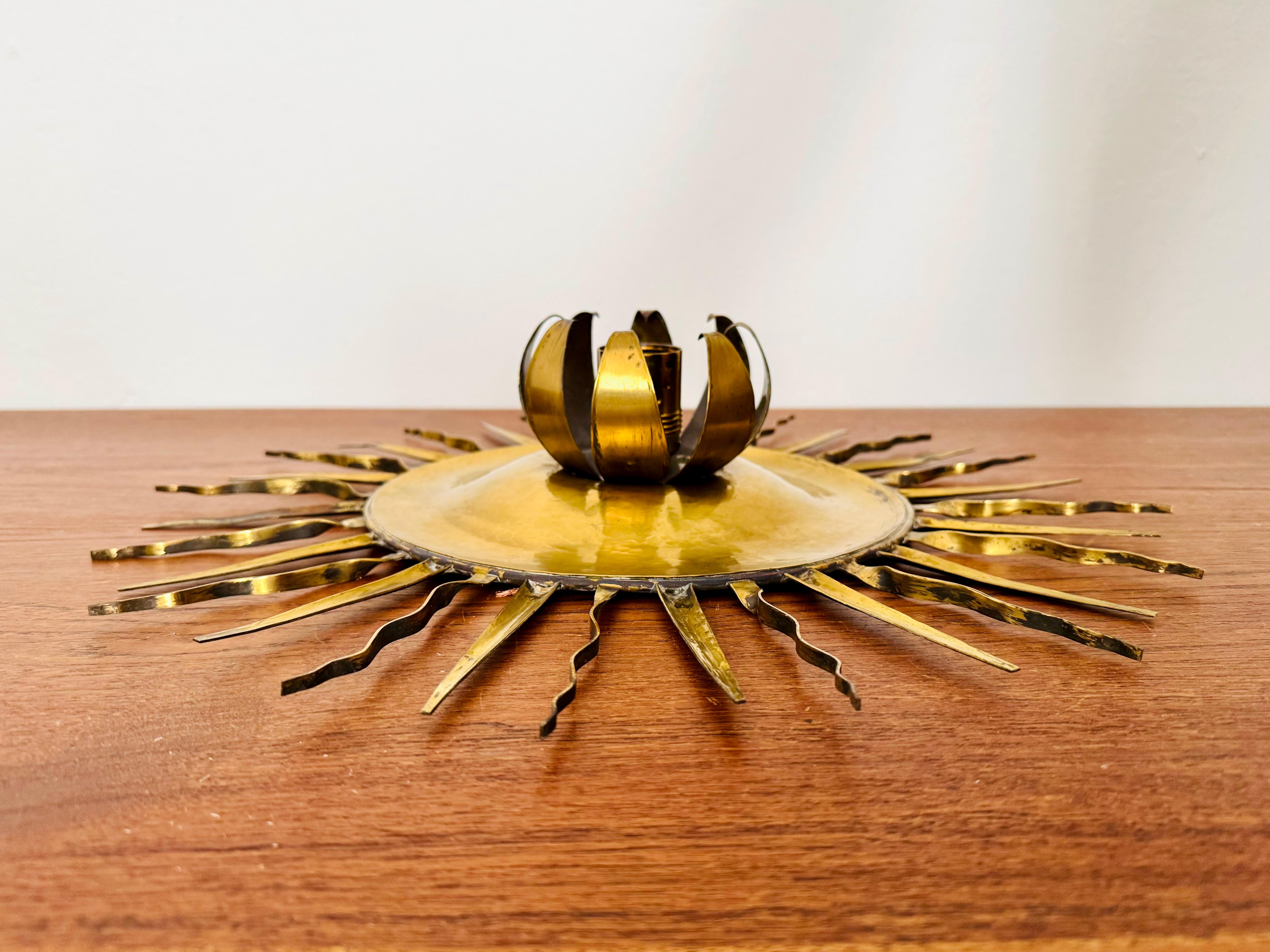 Brutalist Wall Lamp or Flush Light by Svend Aage Holm Sörensen For Sale 6