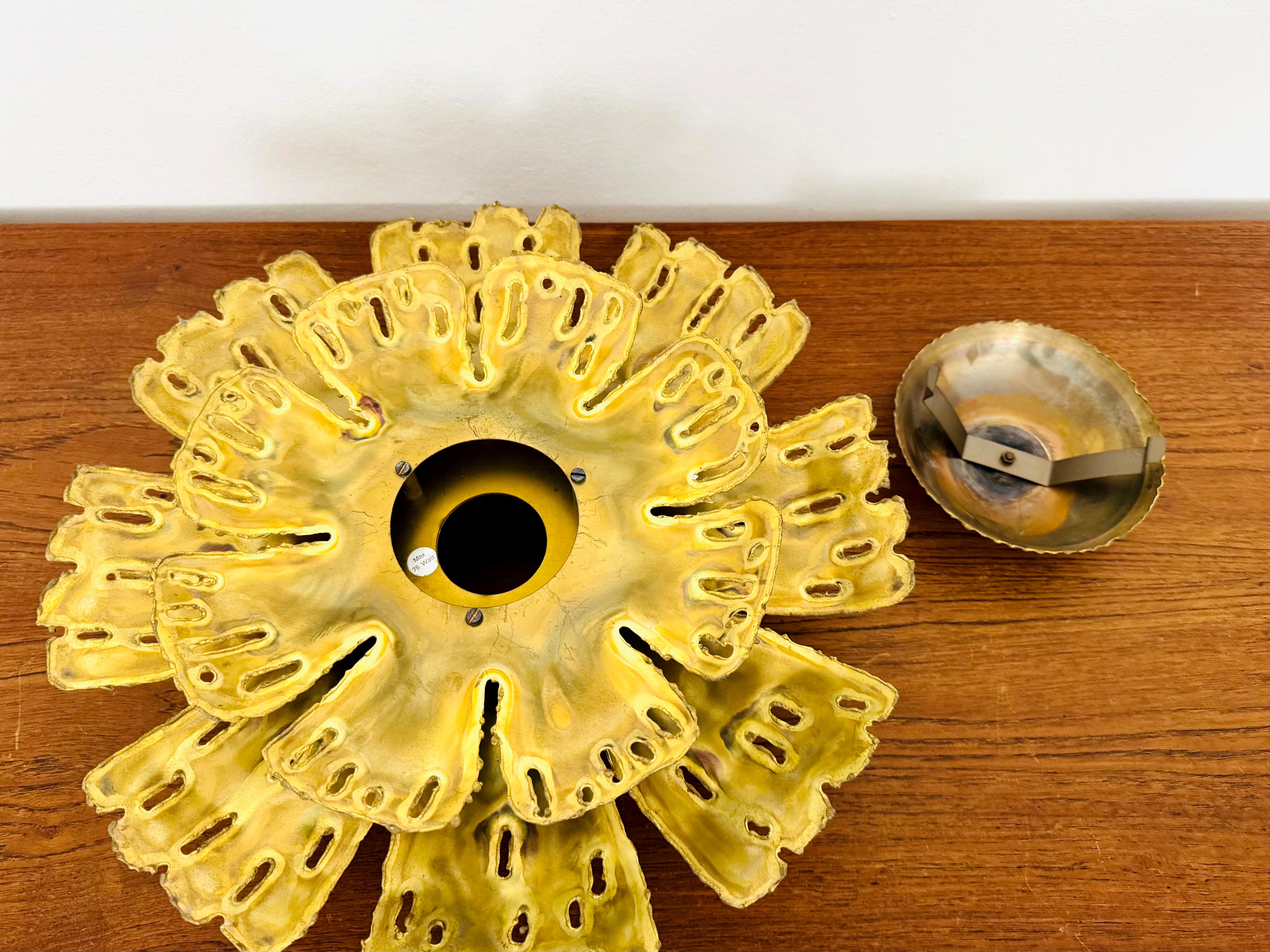 Brutalist Wall Lamp or Flush Light by Svend Aage Holm Sörensen For Sale 7