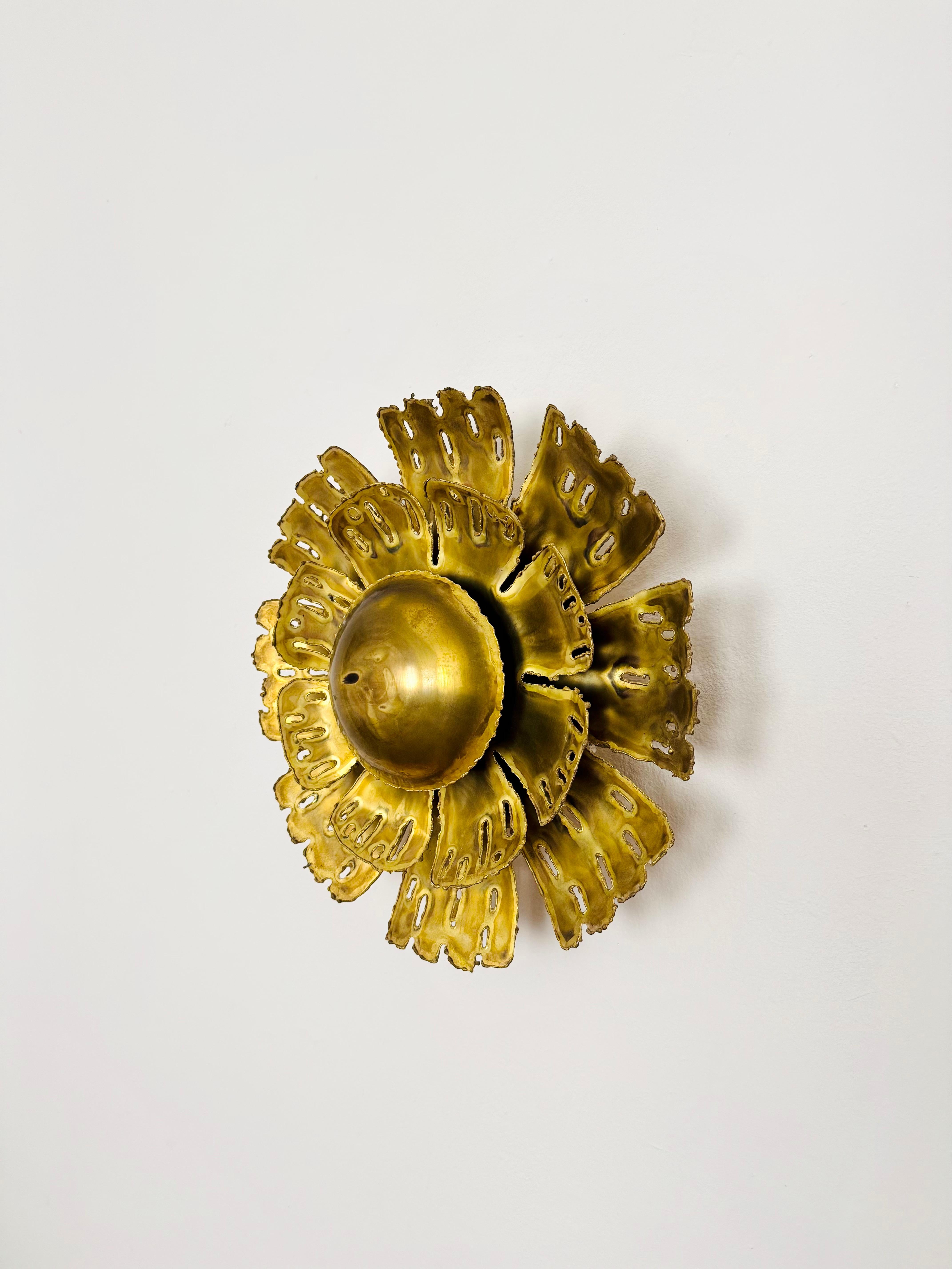 Brutalist Wall Lamp or Flush Light by Svend Aage Holm Sörensen In Good Condition For Sale In München, DE