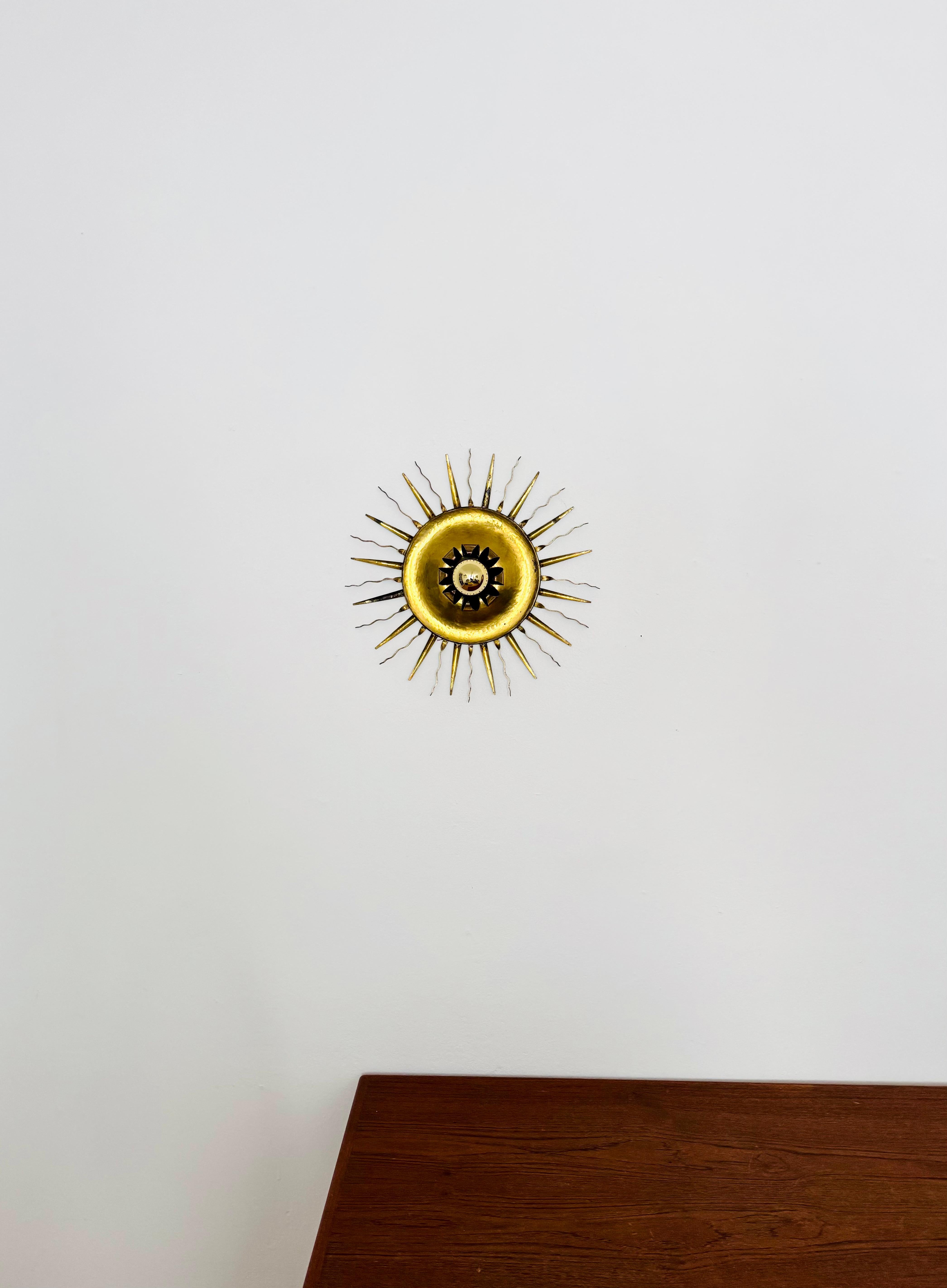 Brutalist Wall Lamp or Flush Light by Svend Aage Holm Sörensen In Good Condition For Sale In München, DE