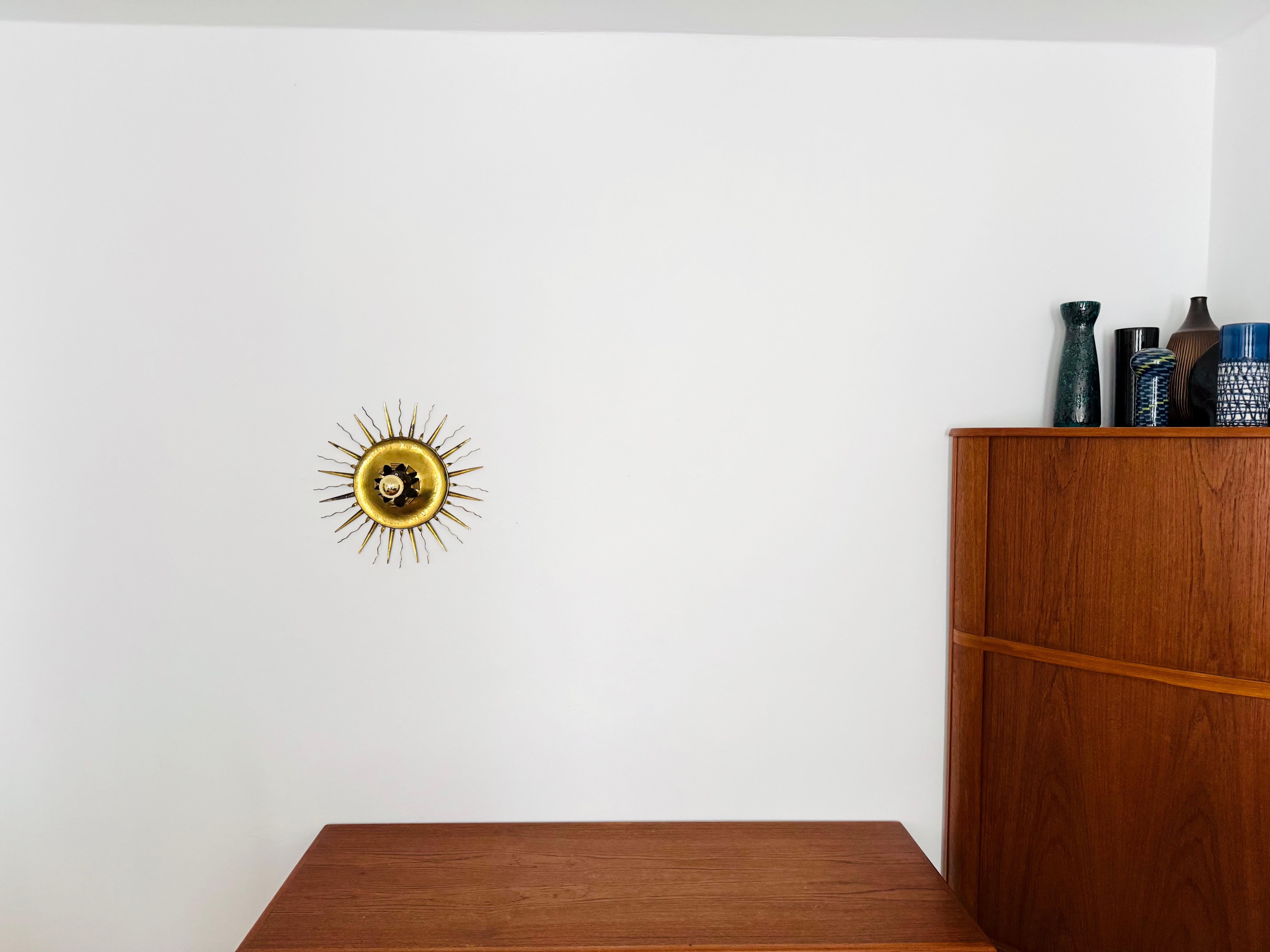 Late 20th Century Brutalist Wall Lamp or Flush Light by Svend Aage Holm Sörensen For Sale