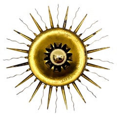 Brutalist Wall Lamp or Flush Light by Svend Aage Holm Sörensen