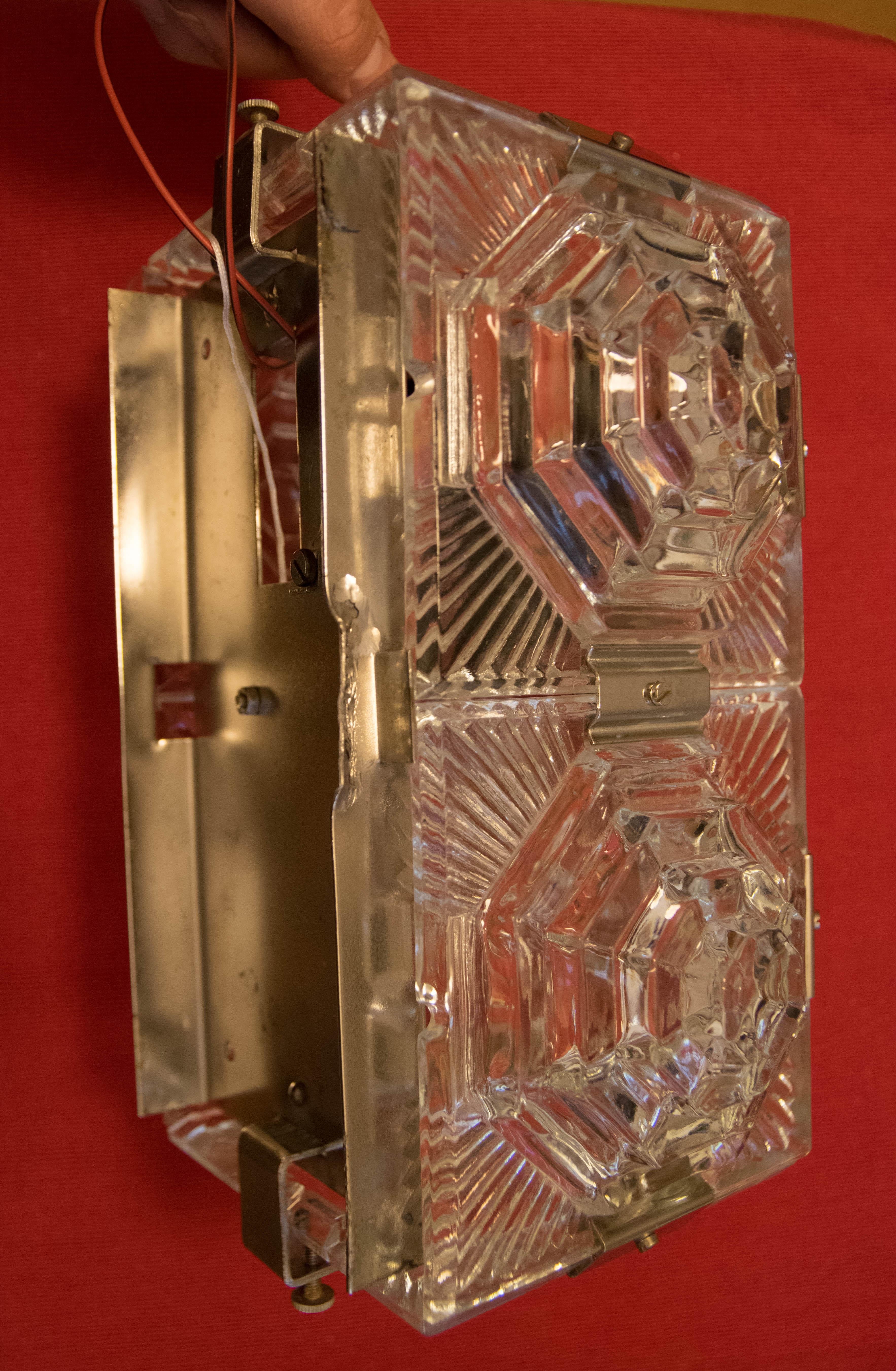 Brutalist Wall Light by Bejvl for Kamenicky Senov, 1970s, Two Items Available For Sale 5