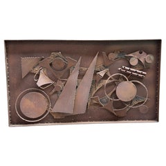 Wandmontierte Metallskulpturen