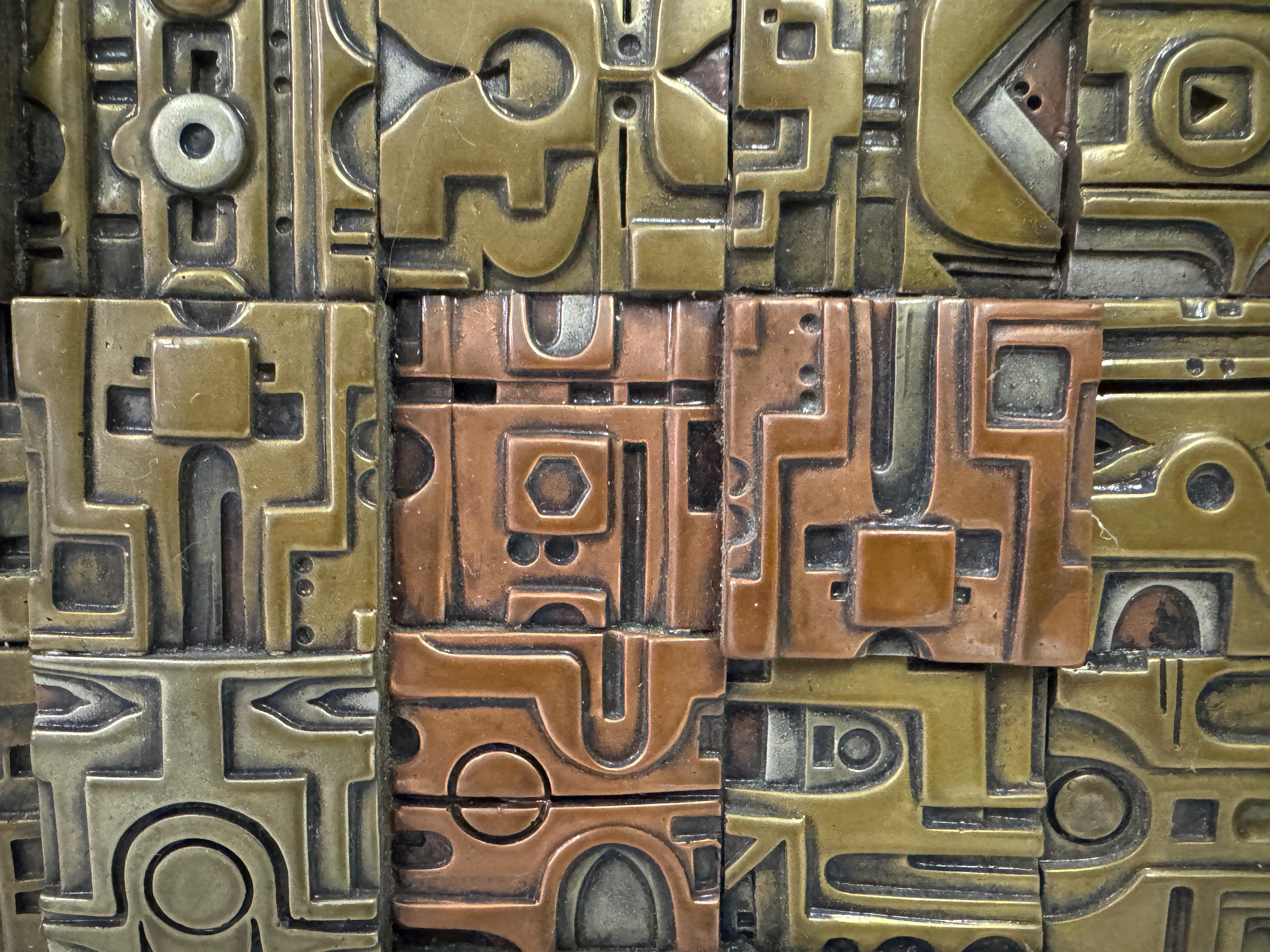Brutalist Wall Sculpture by Giovanni Schoeman For Sale 4