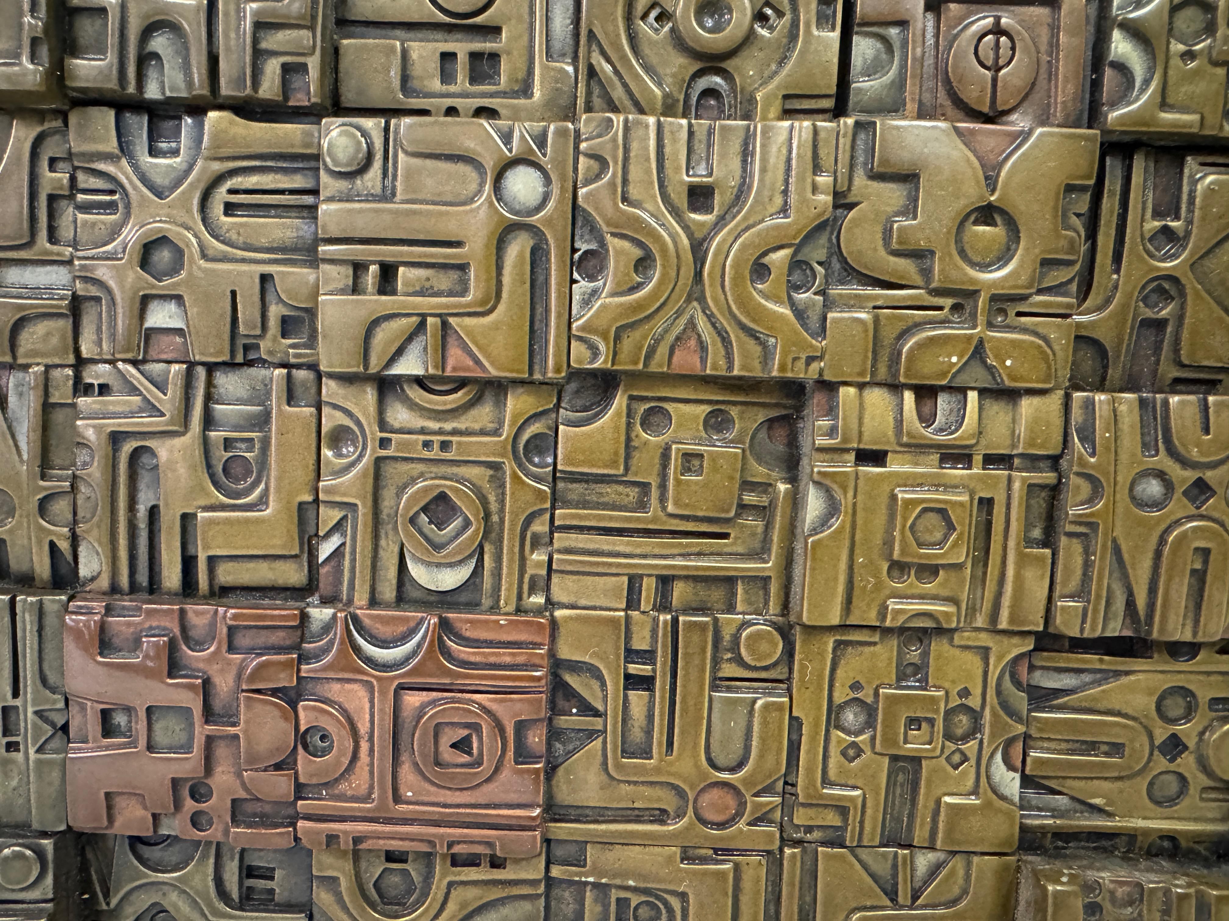 Brutalist Wall Sculpture by Giovanni Schoeman For Sale 5