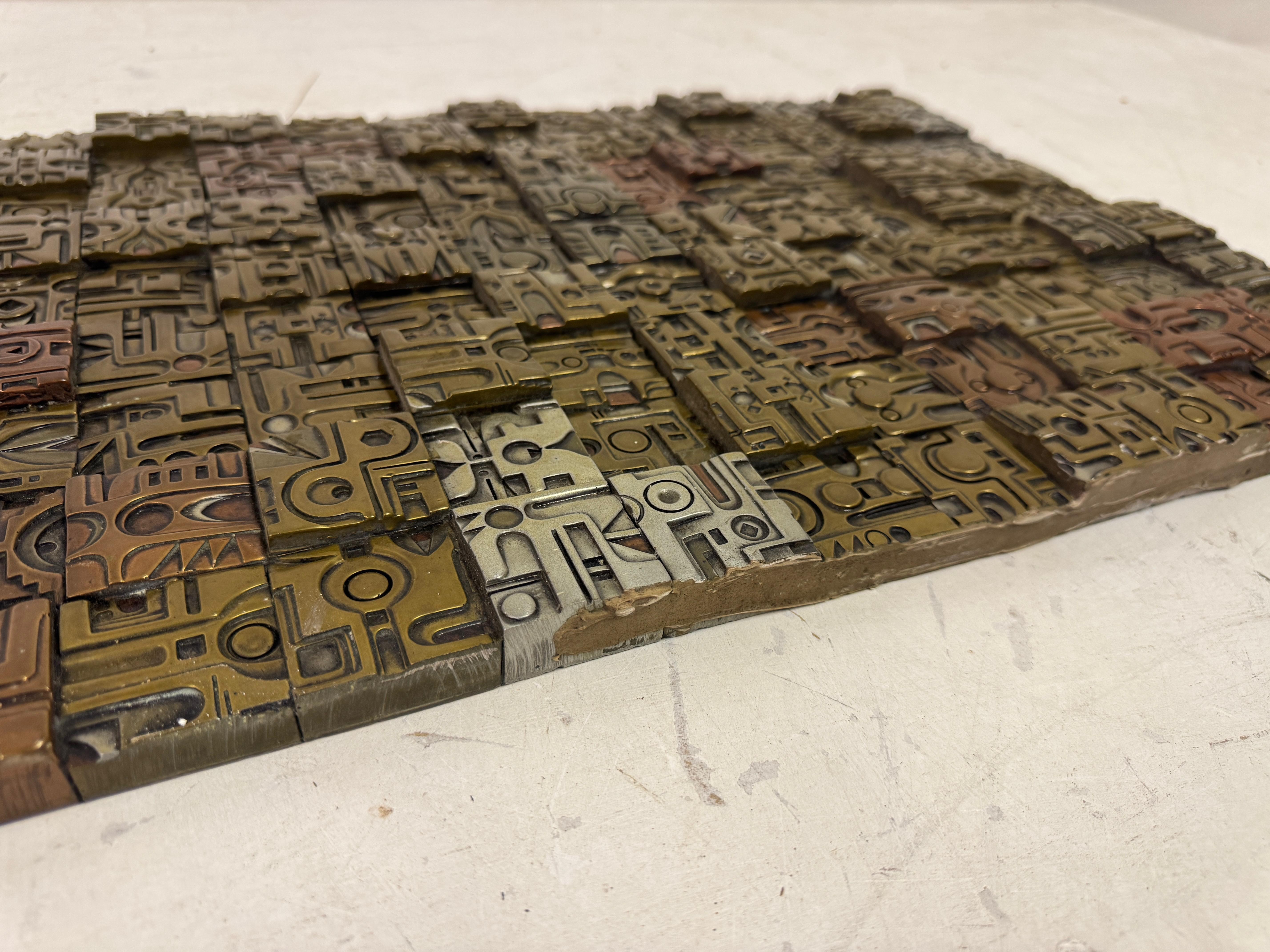 Brutalist Wall Sculpture by Giovanni Schoeman For Sale 11
