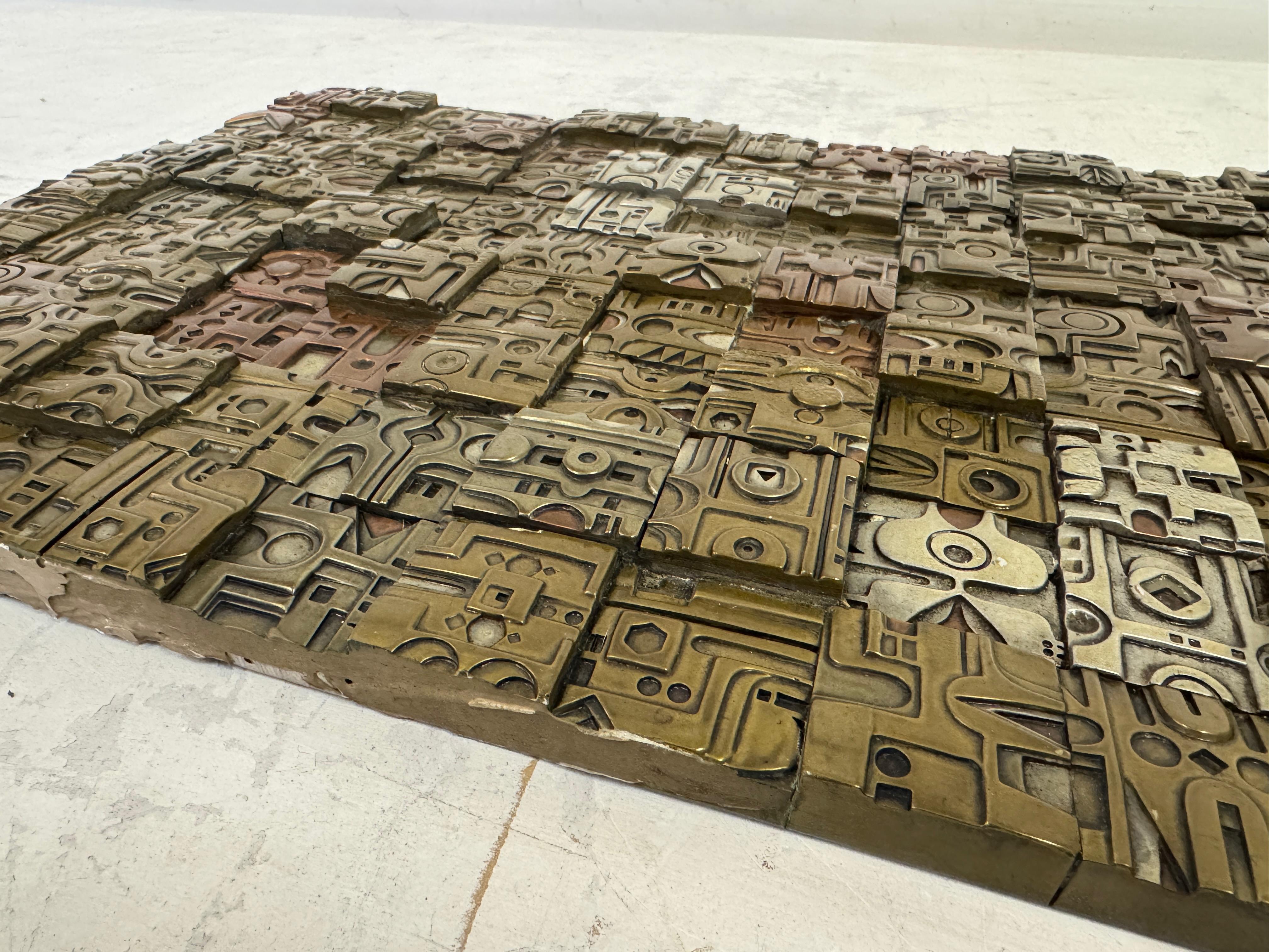 Brutalist Wall Sculpture by Giovanni Schoeman For Sale 12