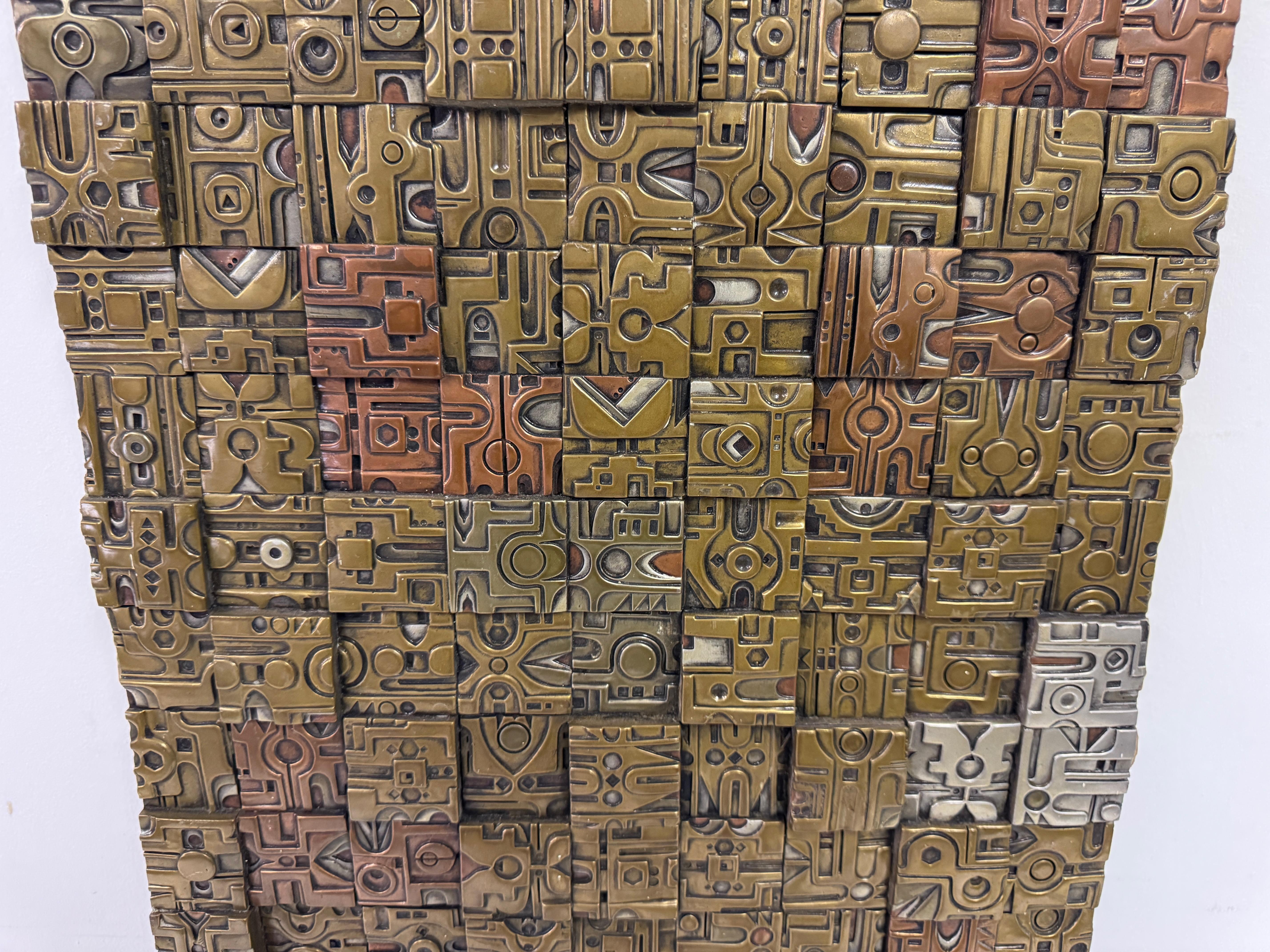 Brutalist Wall Sculpture by Giovanni Schoeman In Good Condition For Sale In London, London