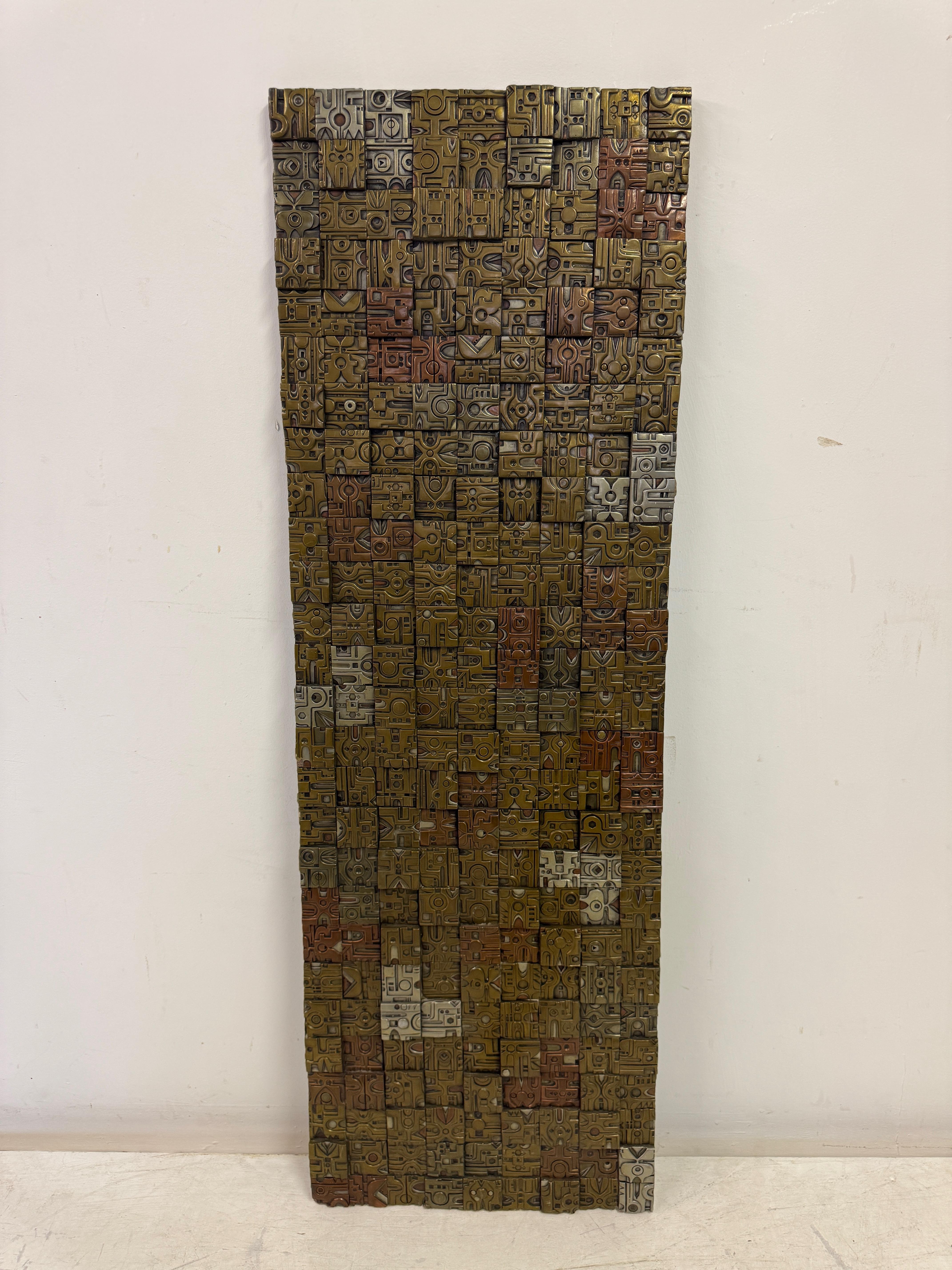 Brutalist Wall Sculpture by Giovanni Schoeman For Sale 1