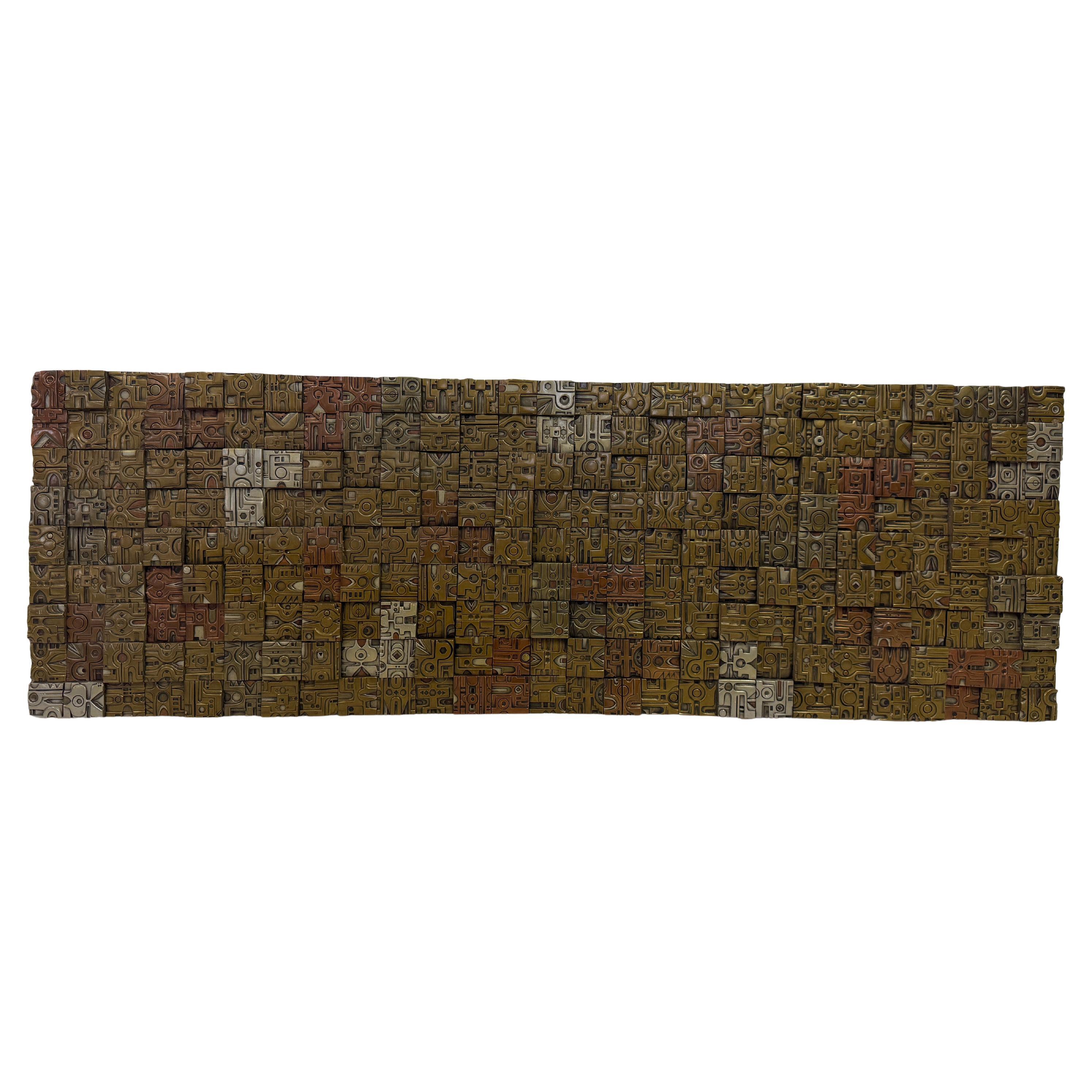 Brutalist Wall Sculpture by Giovanni Schoeman