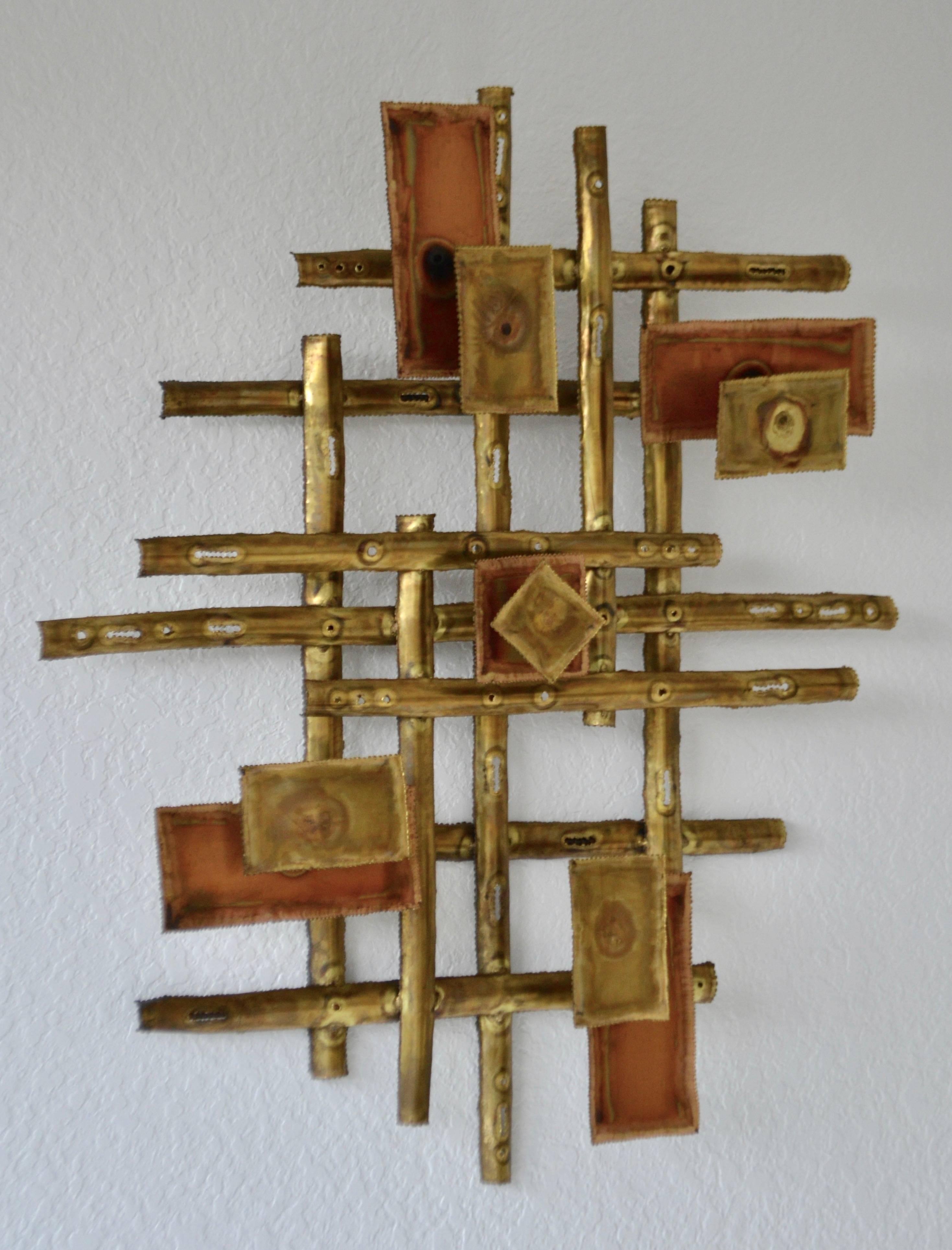 Brutalist Wall Sculpture In Good Condition For Sale In West Palm Beach, FL