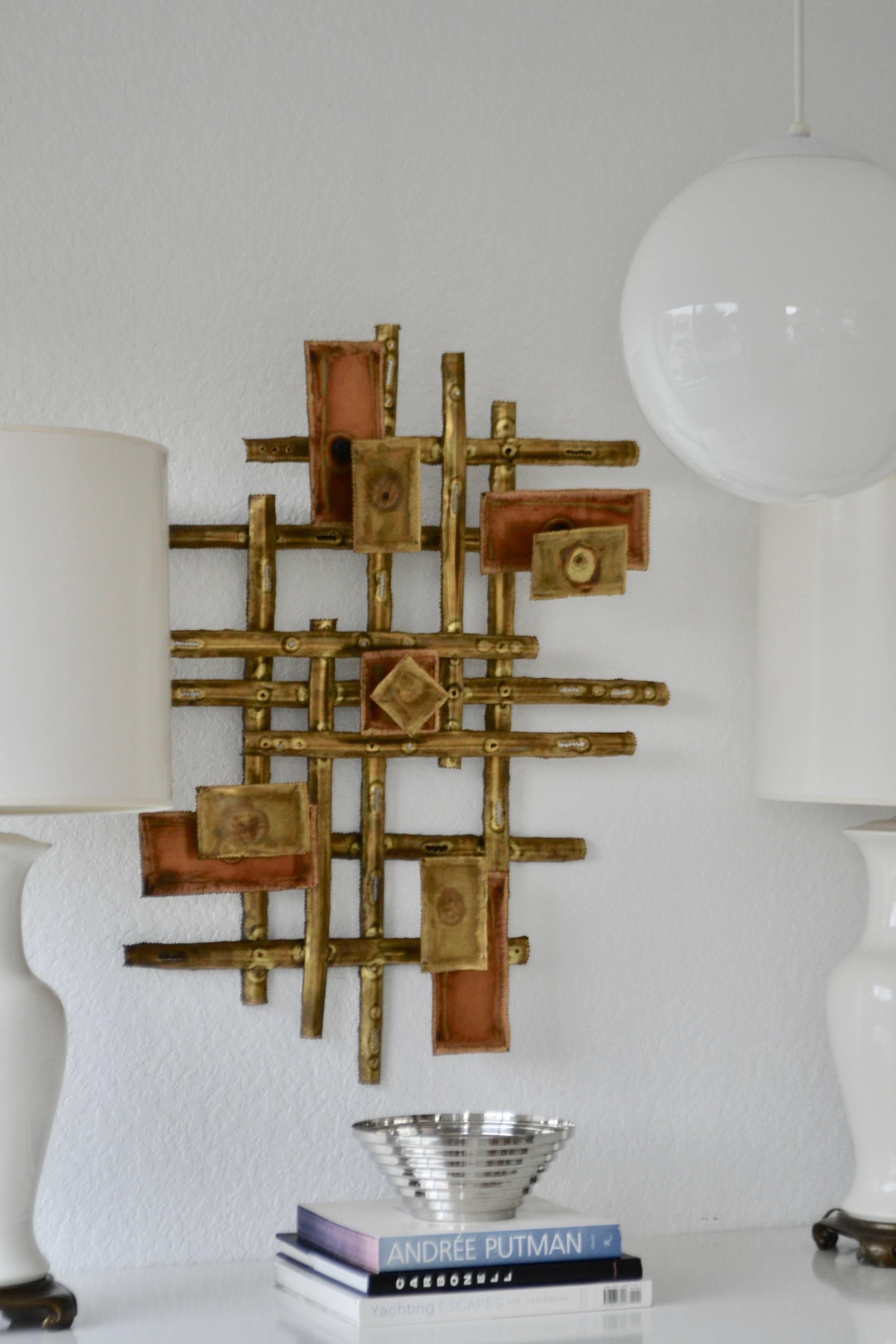 Brutalist Wall Sculpture For Sale 3