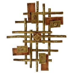 Brutalist Wall Sculpture
