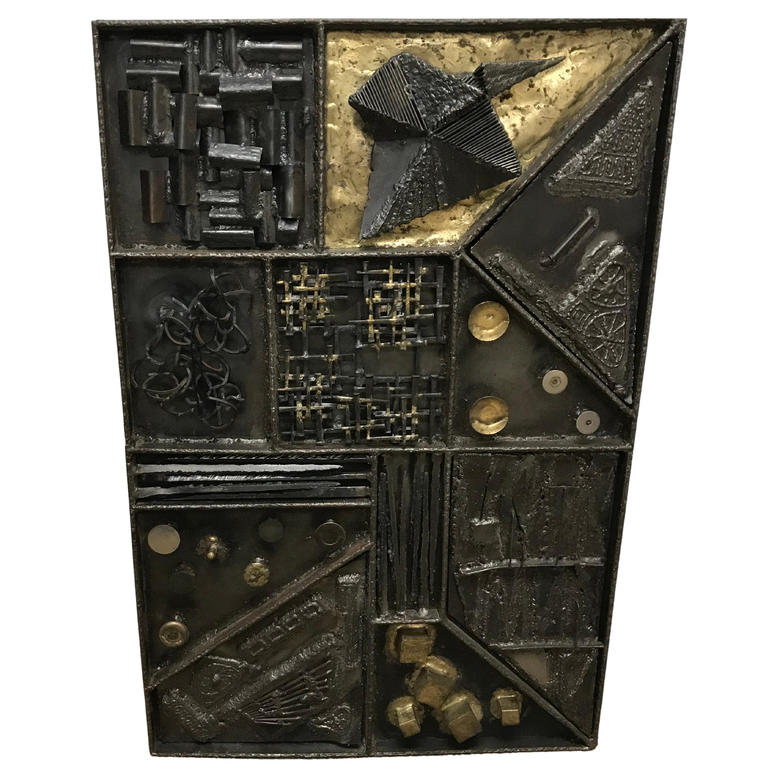 Brutalist Wall Sculpture