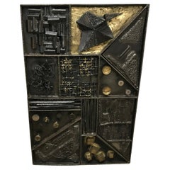 Brutalist Wall Sculpture
