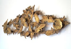 Brutalist Wall Sculpture in the Manner of Curtis C. Jere or Silas Seandel Signed