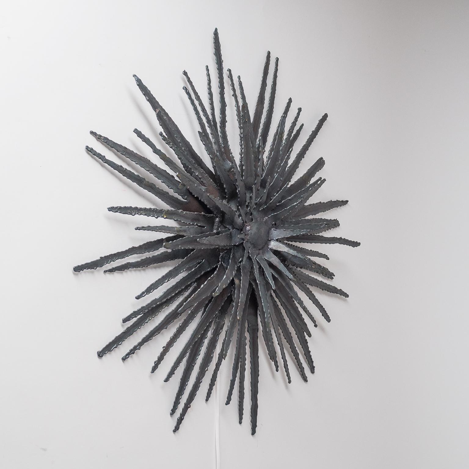 Brutalist Wall Sculpture/Light, 1960s For Sale 8