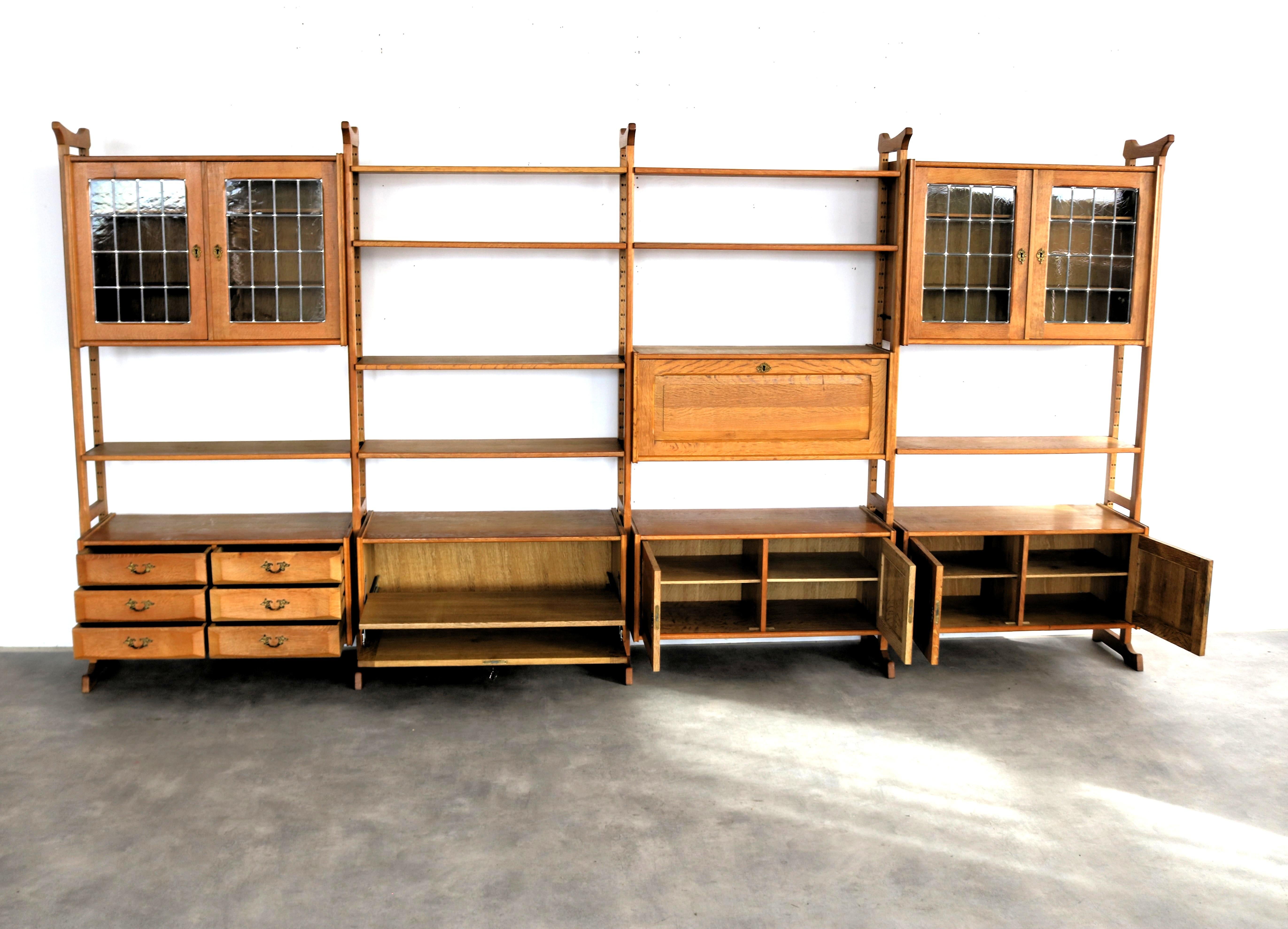 Brutalist wall unit  wall system  1960s  Danish For Sale 9
