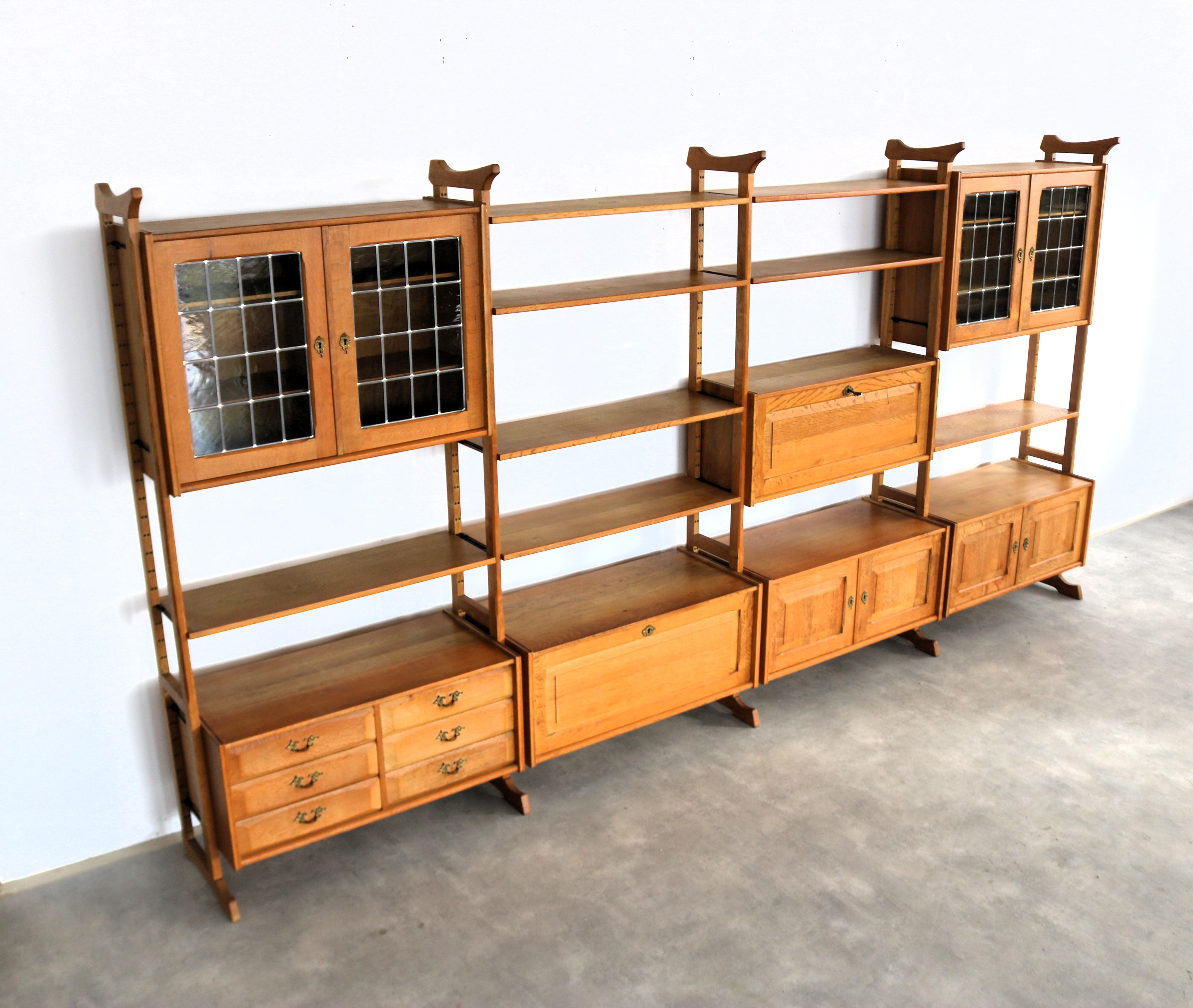 Brutalist wall unit  wall system  1960s  Danish For Sale 11