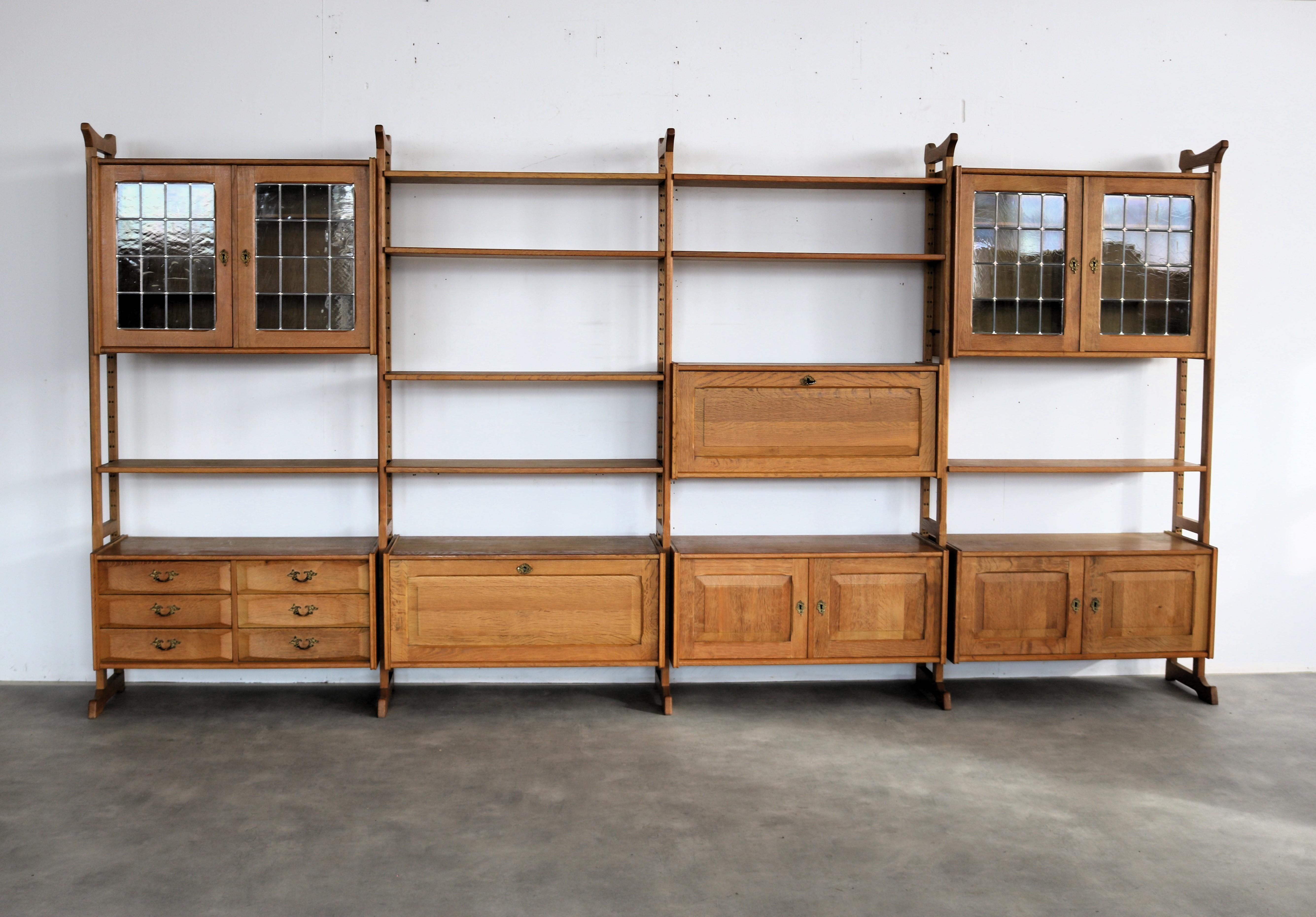 Brutalist wall unit  wall system  1960s  Danish For Sale 13