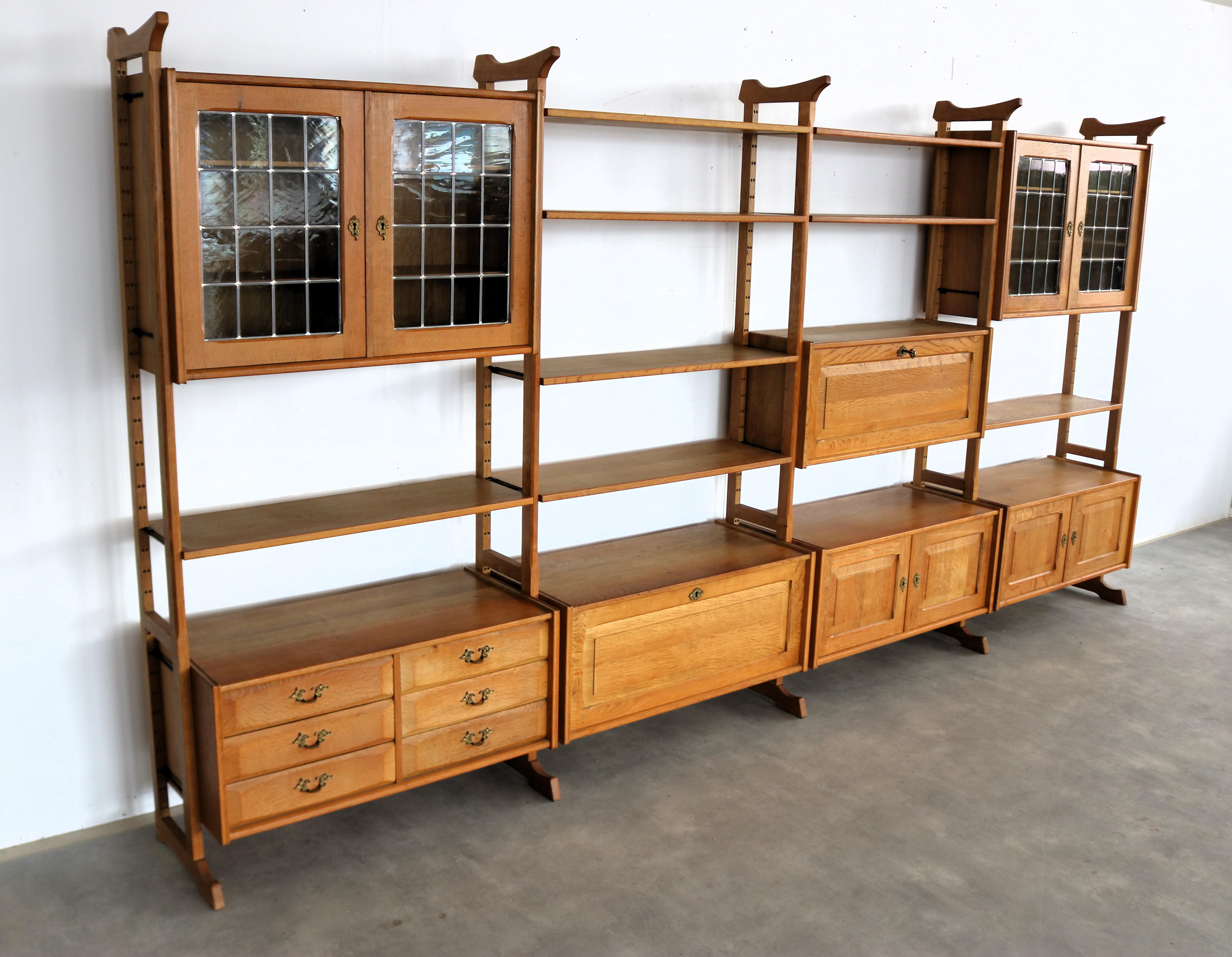 Mid-20th Century Brutalist wall unit  wall system  1960s  Danish For Sale