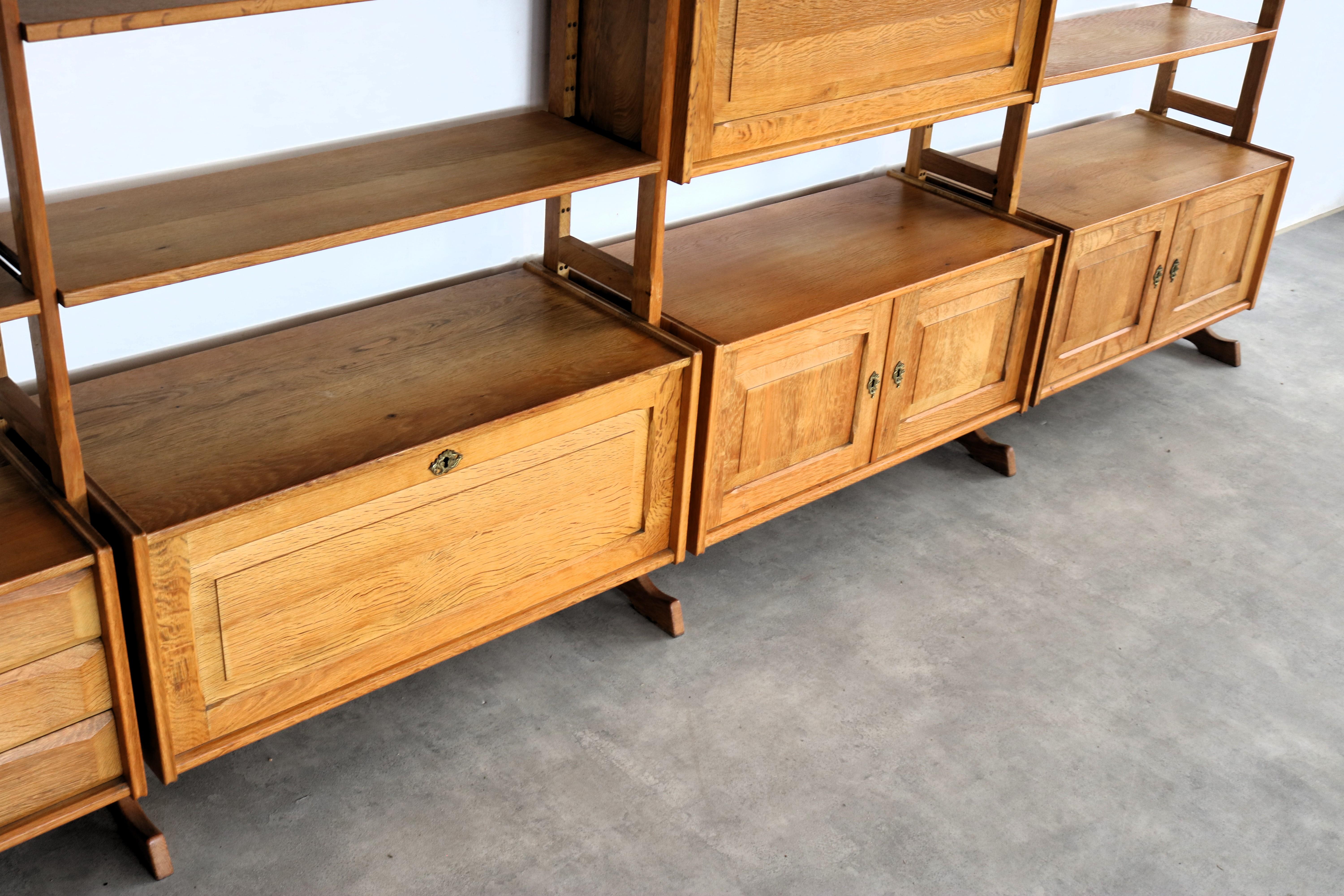 Brutalist wall unit  wall system  1960s  Danish For Sale 2
