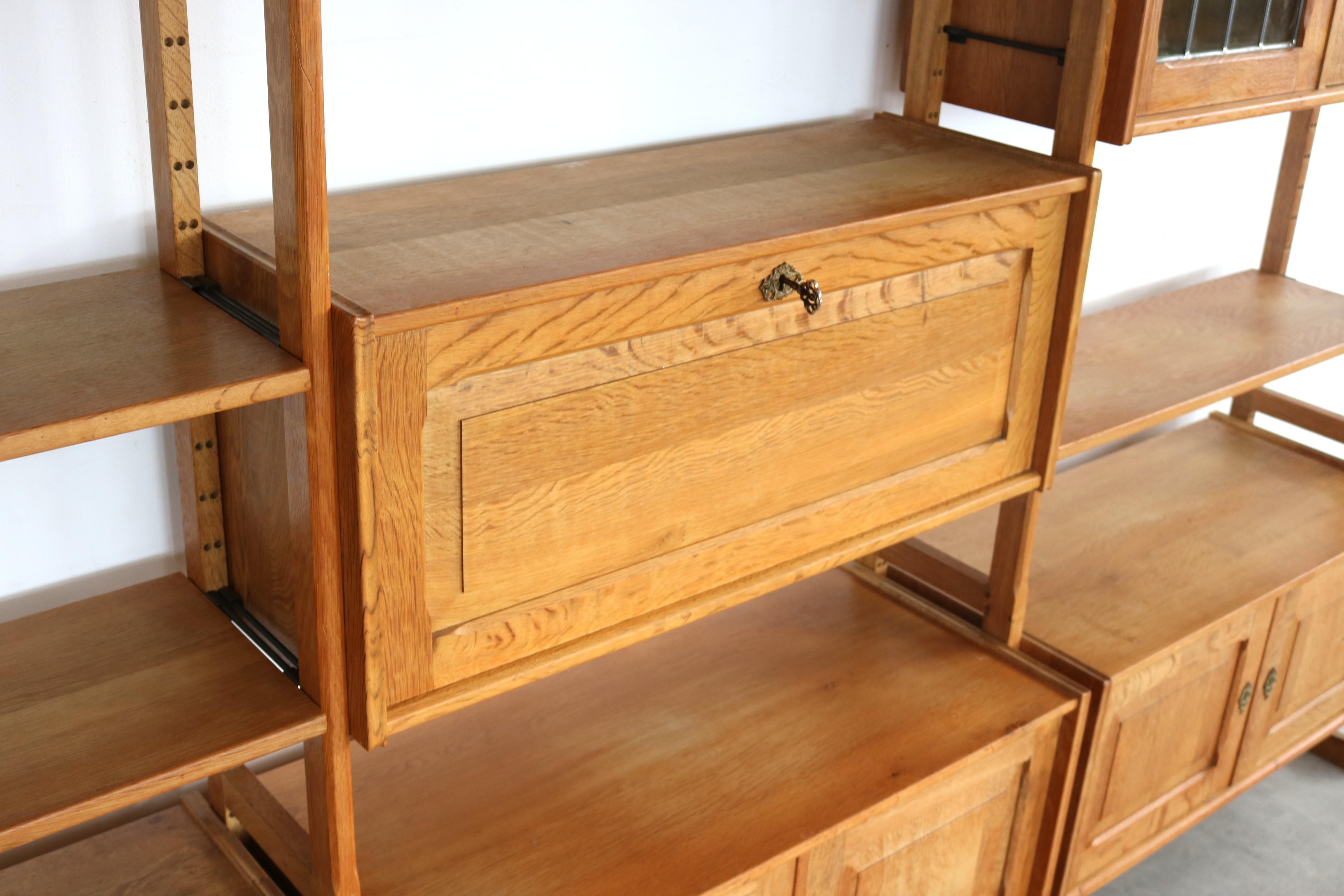 Brutalist wall unit  wall system  1960s  Danish For Sale 3