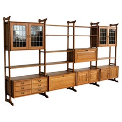 Brutalist wall unit  wall system  1960s  Danish