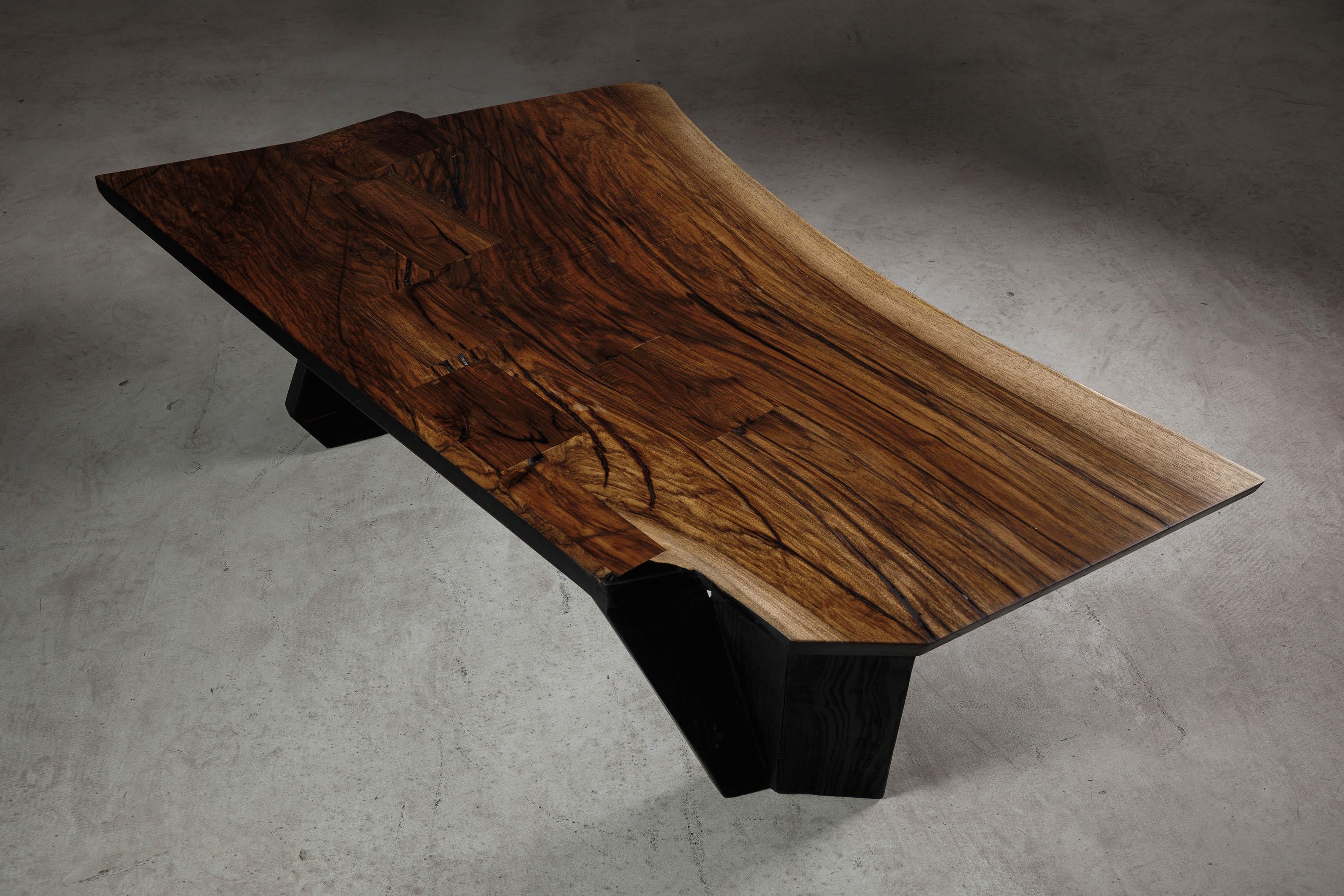Brutalist Walnut Coffee Table by Eero Moss - EM104 2