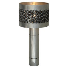 Brutalist welded aluminium table lamp by Willy Luyckx for Aluclair, 1960s