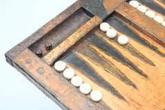 Brutalist Welded Copper Backgammon Table