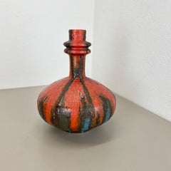 Jarrón Brutalista WGP 34cm Lava Gorda Multicolor "URANUS" de Ruscha, Alemania, años 70