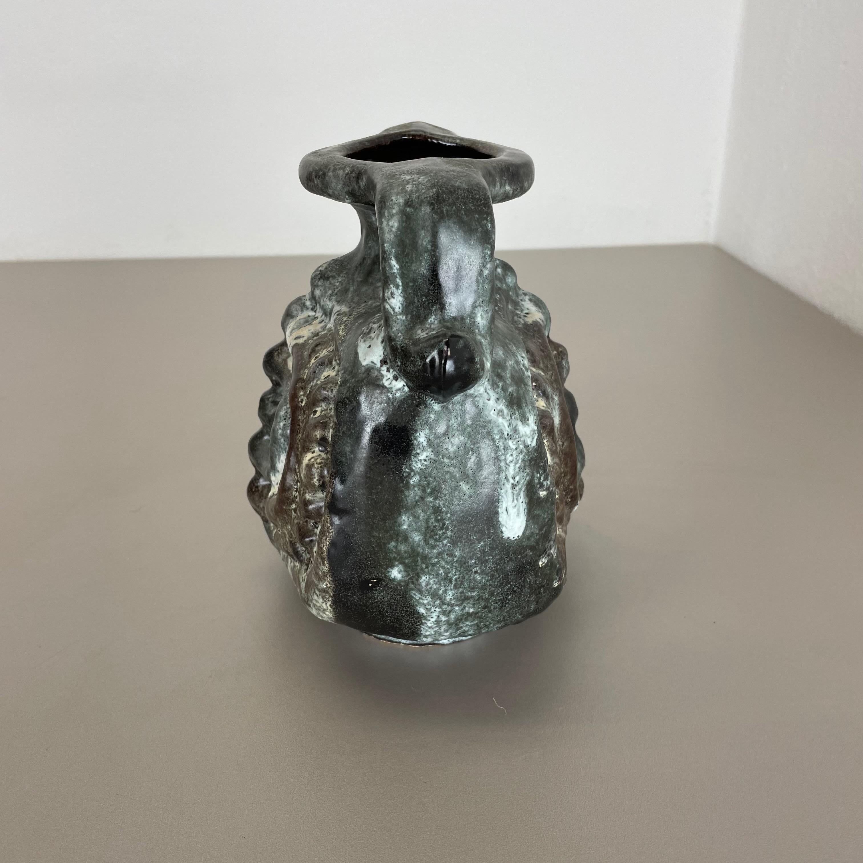 Brutalistische WGP-Vase „Fat Lava“, mehrfarbig, Objekt „305“ von Ruscha, 1970er Jahre im Angebot 4
