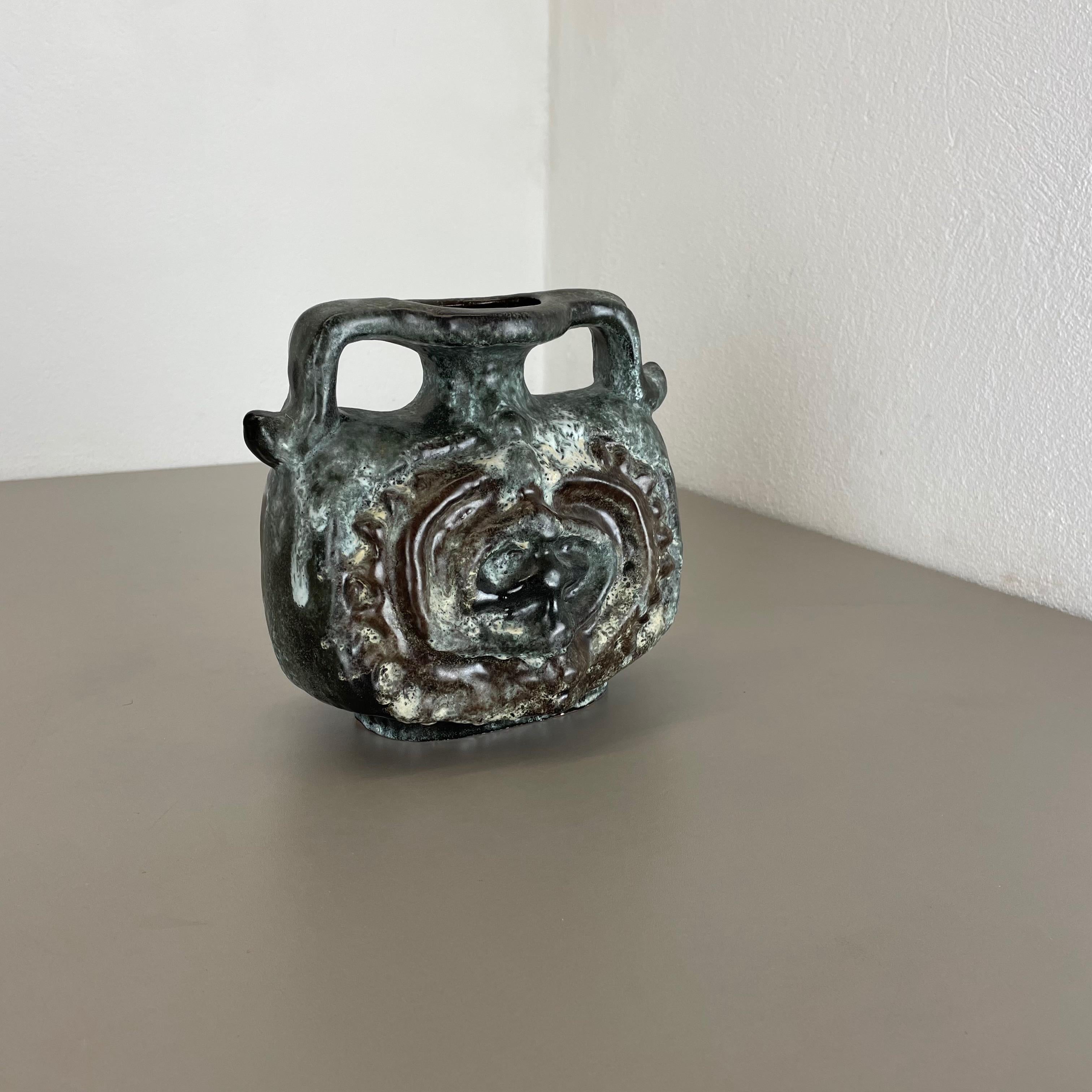 Brutalistische WGP-Vase „Fat Lava“, mehrfarbig, Objekt „305“ von Ruscha, 1970er Jahre (Moderne der Mitte des Jahrhunderts) im Angebot