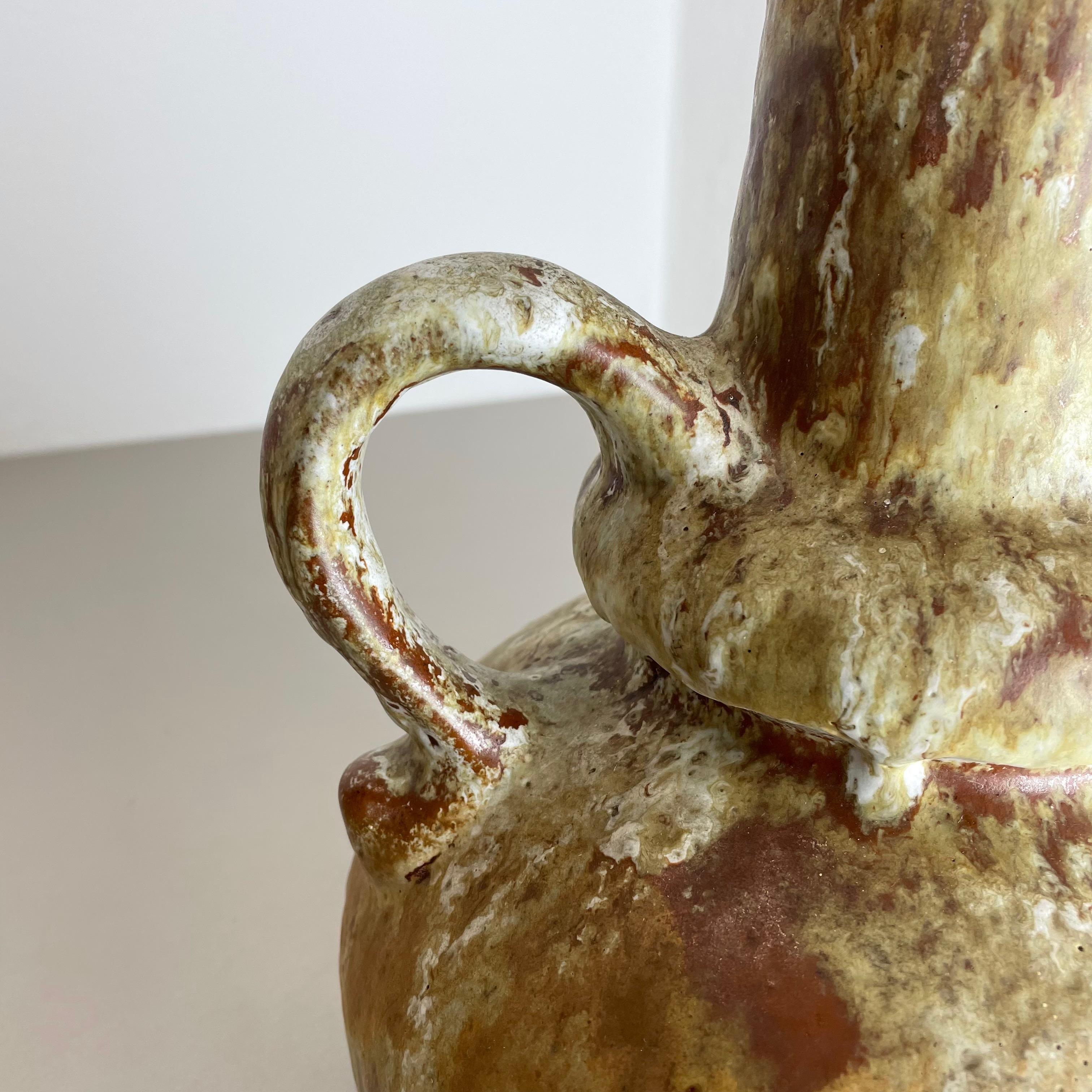 Brutalistische WGP-Keramikvase Fat Lava, mehrfarbig, Objekt von Ruscha, Deutschland, 1970er Jahre im Angebot 12