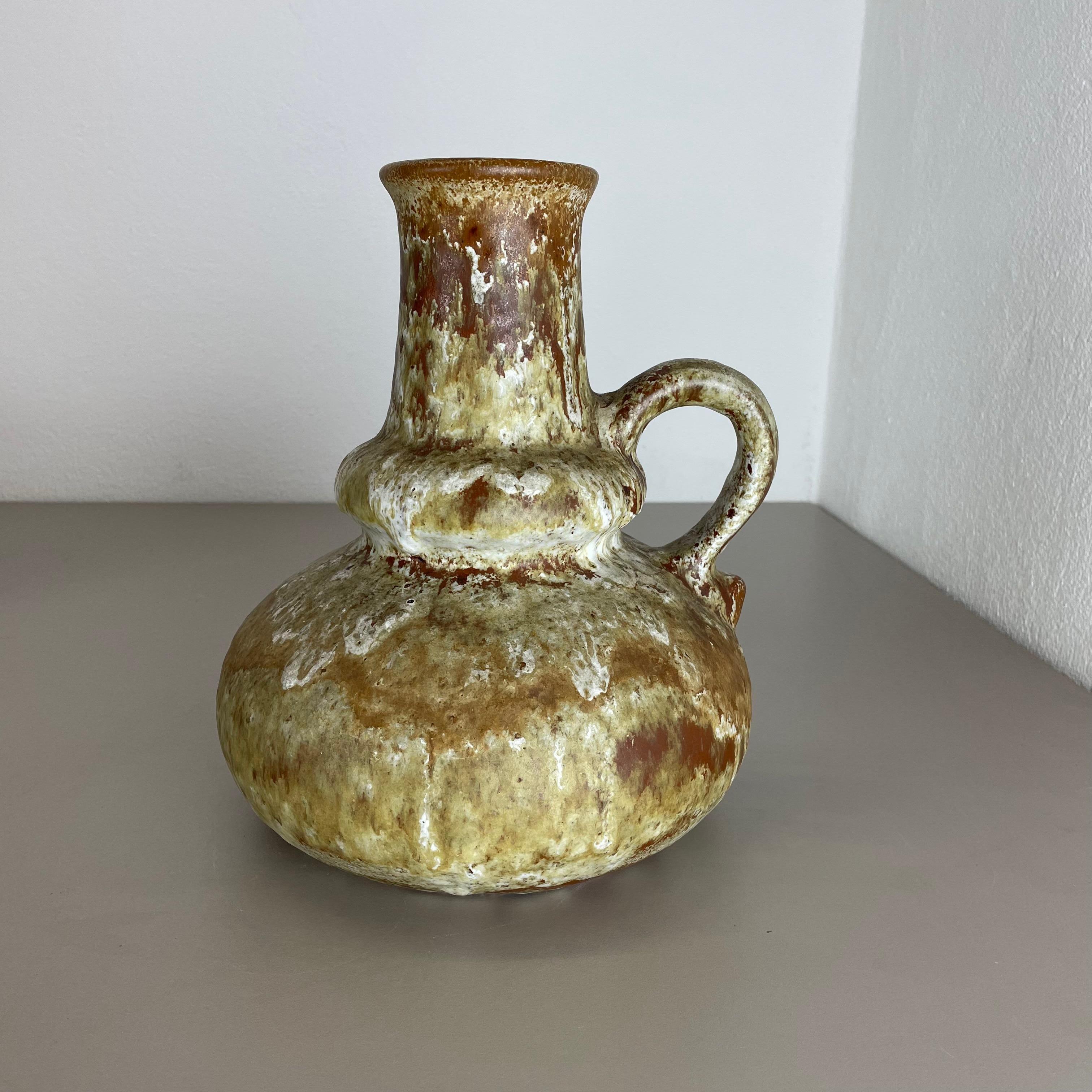Brutalistische WGP-Keramikvase Fat Lava, mehrfarbig, Objekt von Ruscha, Deutschland, 1970er Jahre im Angebot 1
