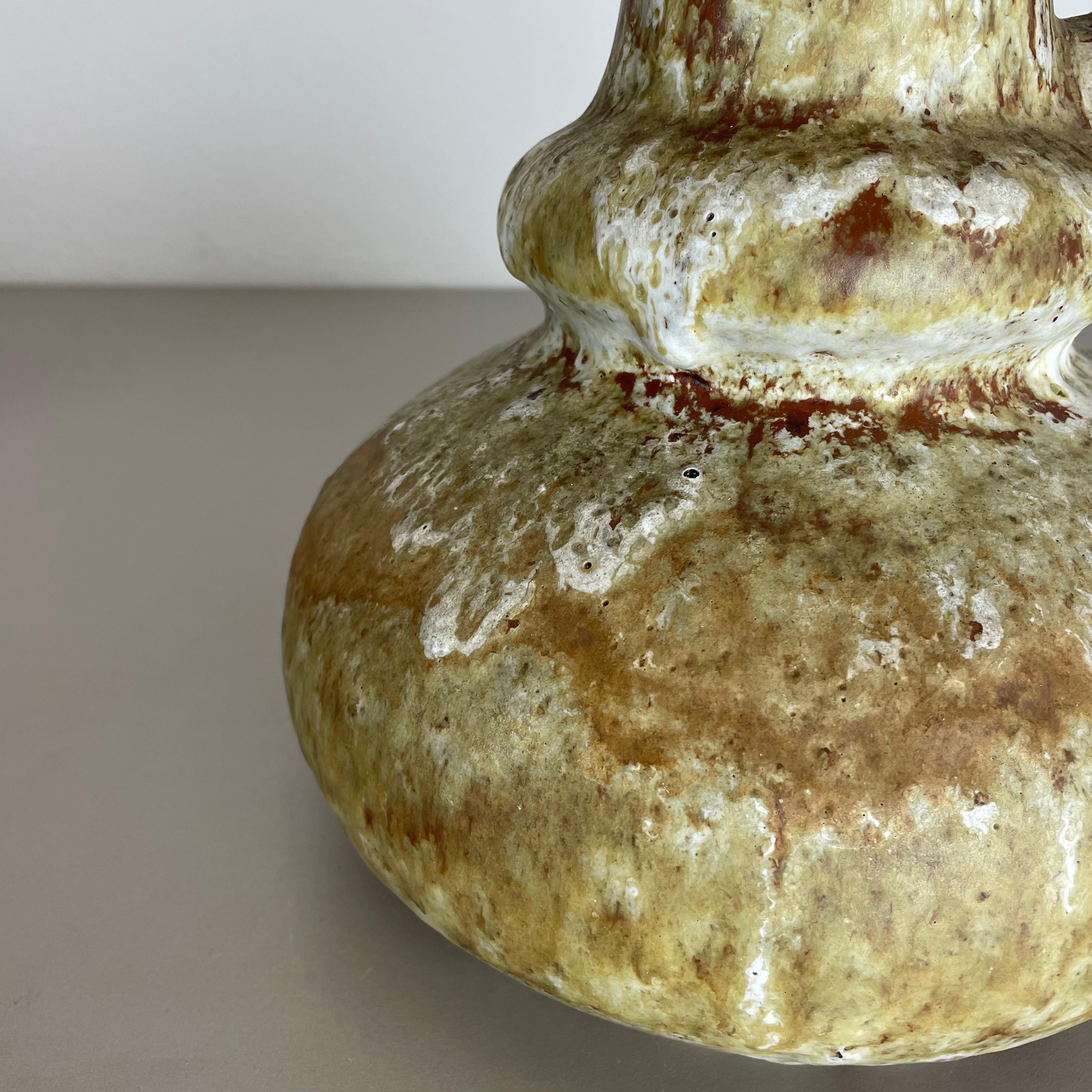 Brutalistische WGP-Keramikvase Fat Lava, mehrfarbig, Objekt von Ruscha, Deutschland, 1970er Jahre im Angebot 2