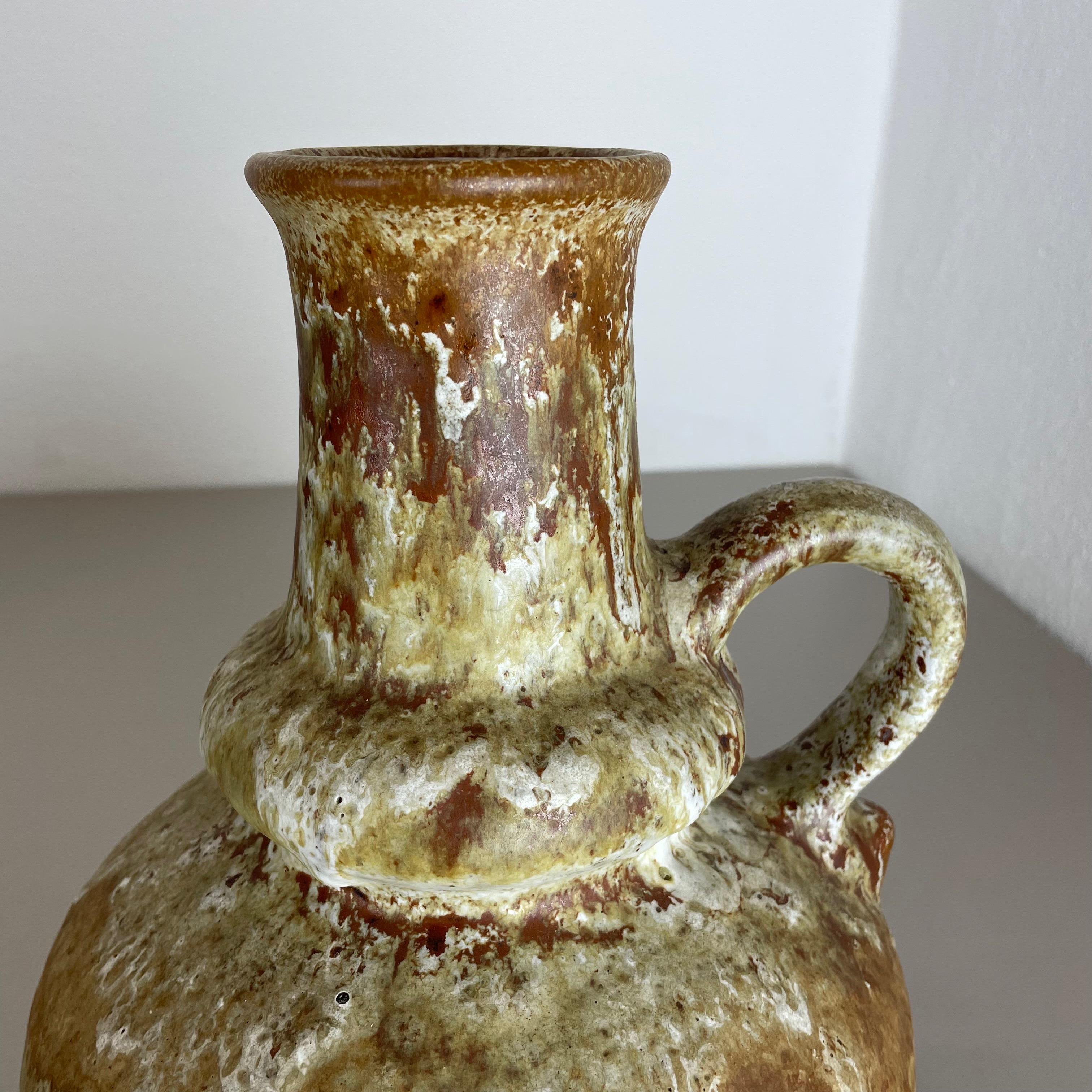 Brutalistische WGP-Keramikvase Fat Lava, mehrfarbig, Objekt von Ruscha, Deutschland, 1970er Jahre im Angebot 4